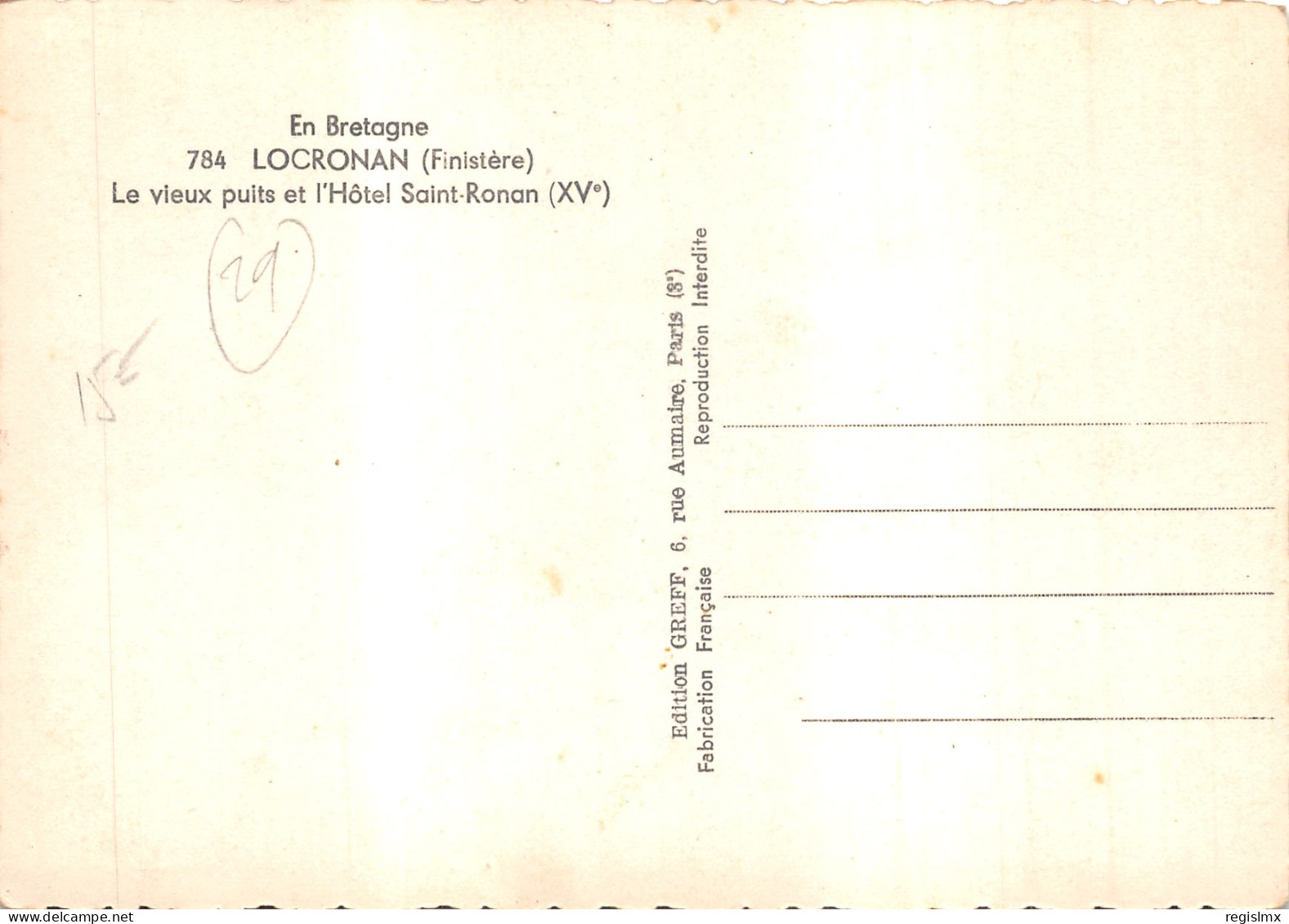 29-LOCRONAN-N°T568-B/0253 - Locronan