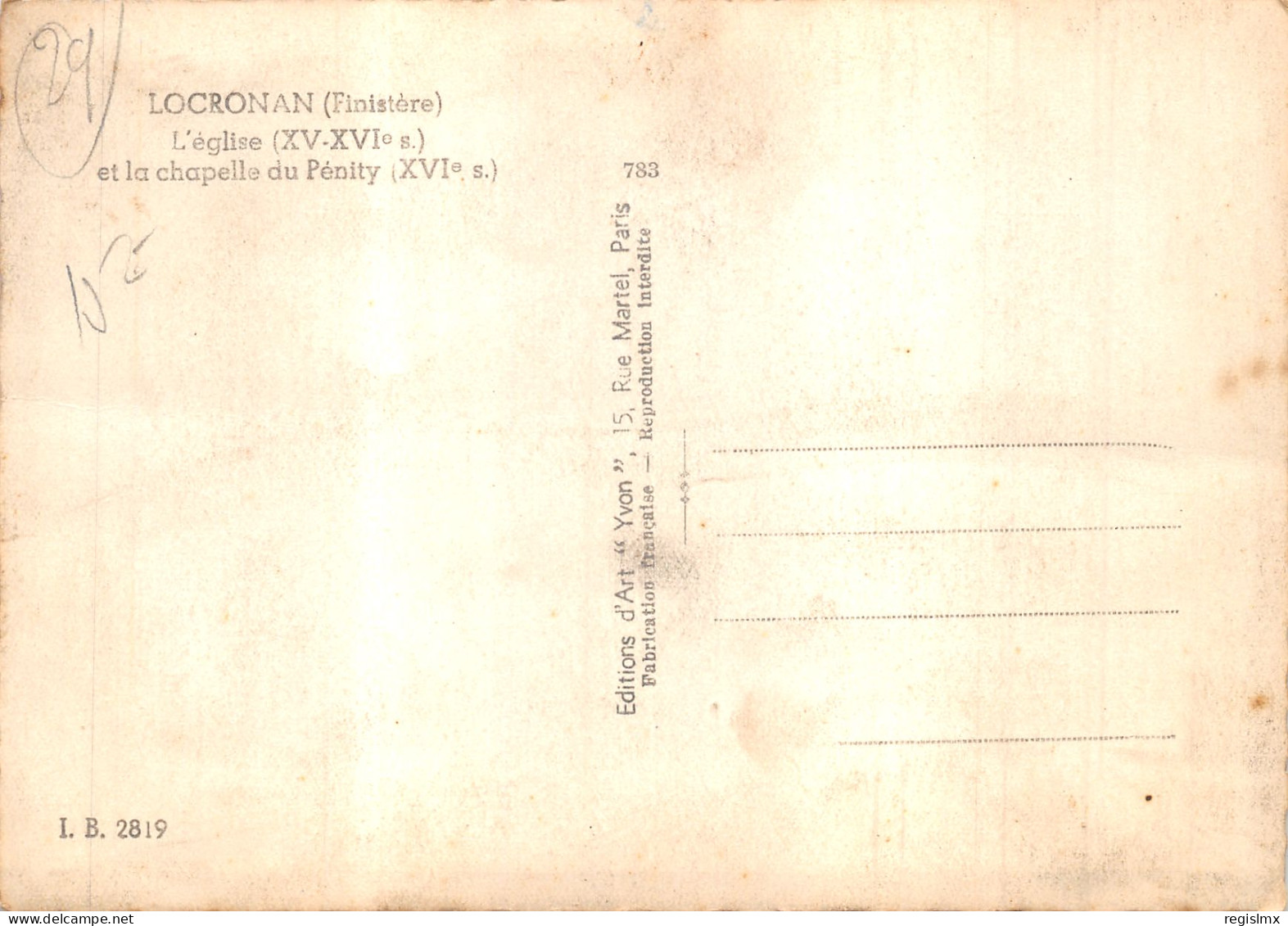 29-LOCRONAN-N°T568-B/0249 - Locronan