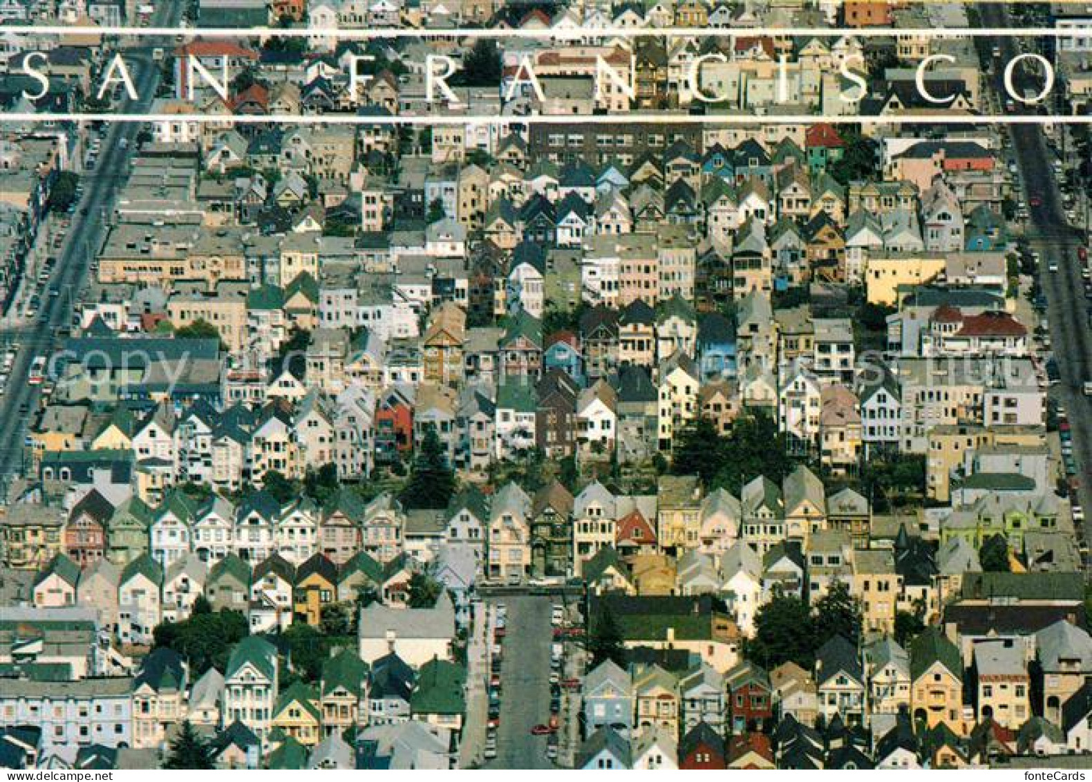 72650554 San_Francisco_California Fliegeraufnahme Haight-Ashbury District - Andere & Zonder Classificatie