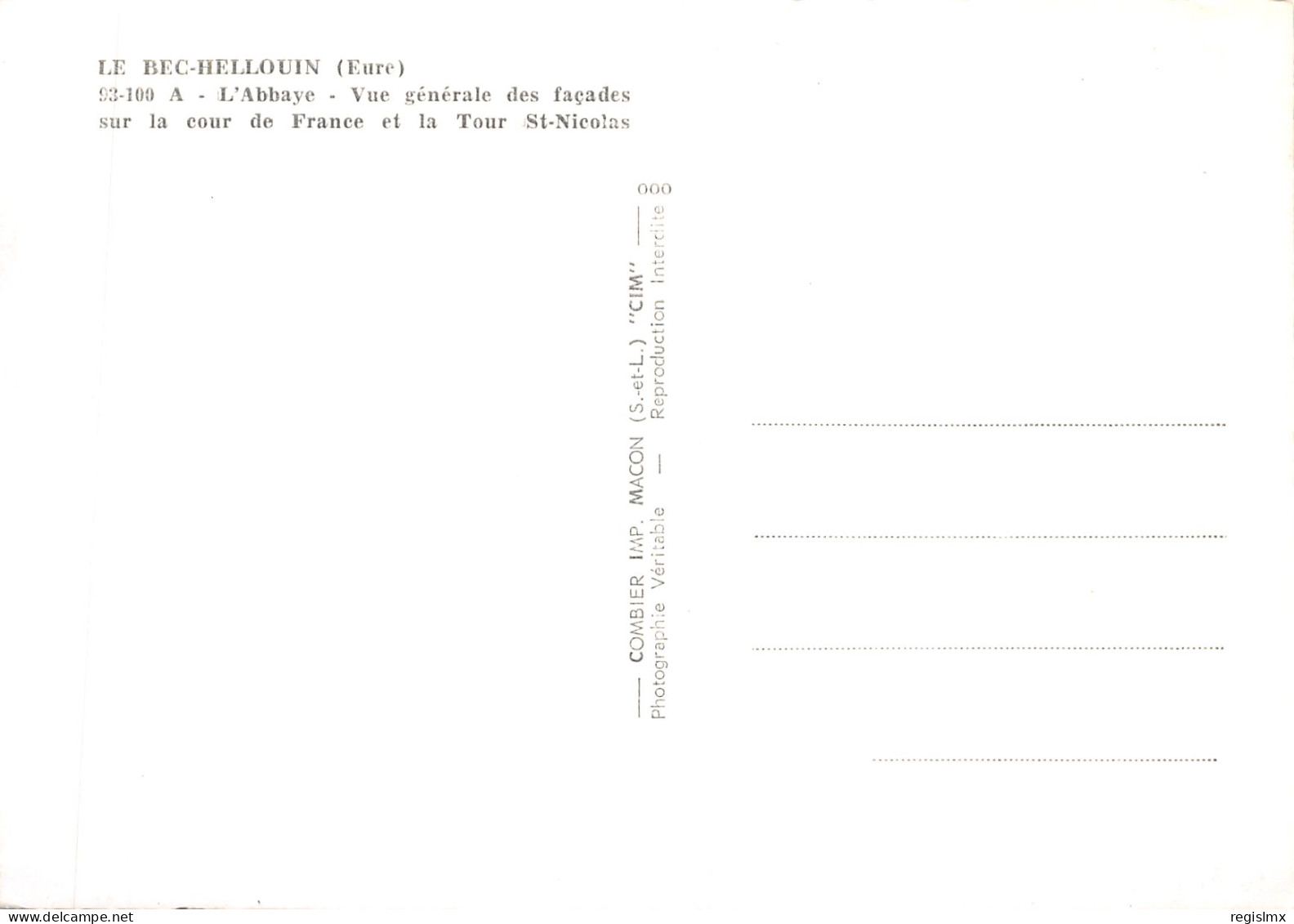 27-LE BEC HELLOUIN-L ABBAYE-N°T568-A/0107 - Autres & Non Classés