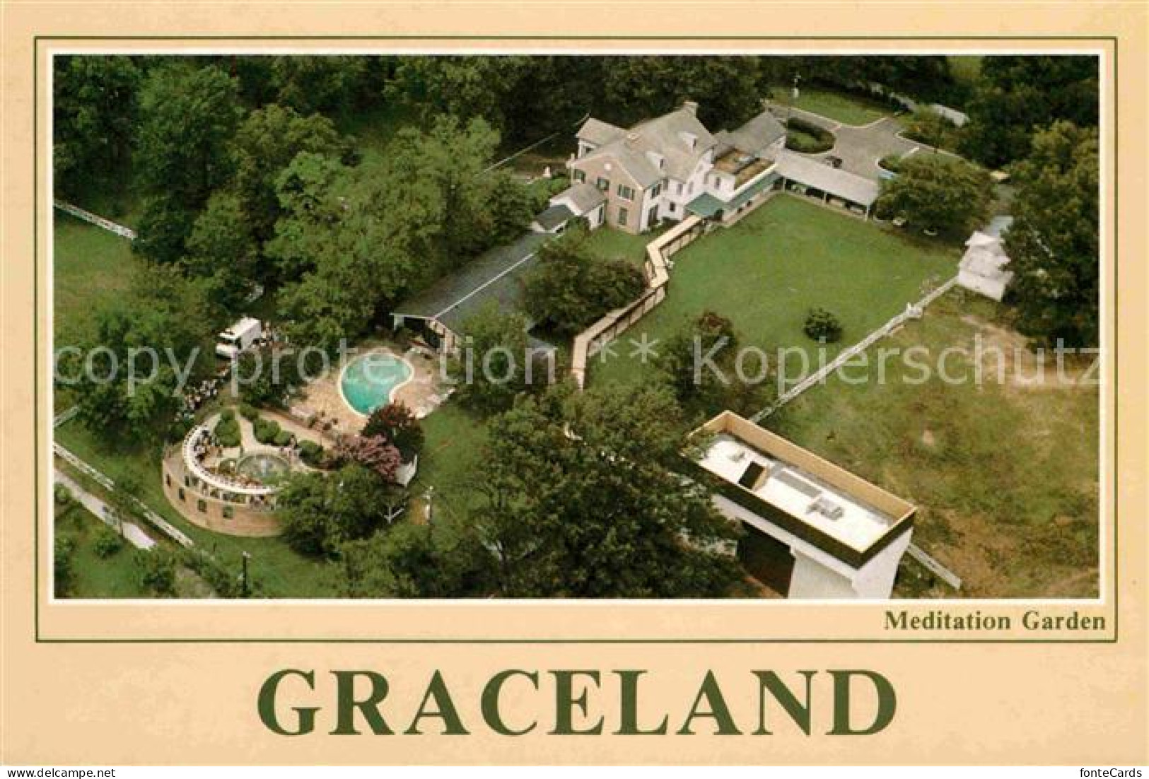 72650509 Memphis_Tennessee Graceland Fliegeraufnahme Home Of Elvis Presley  - Sonstige & Ohne Zuordnung