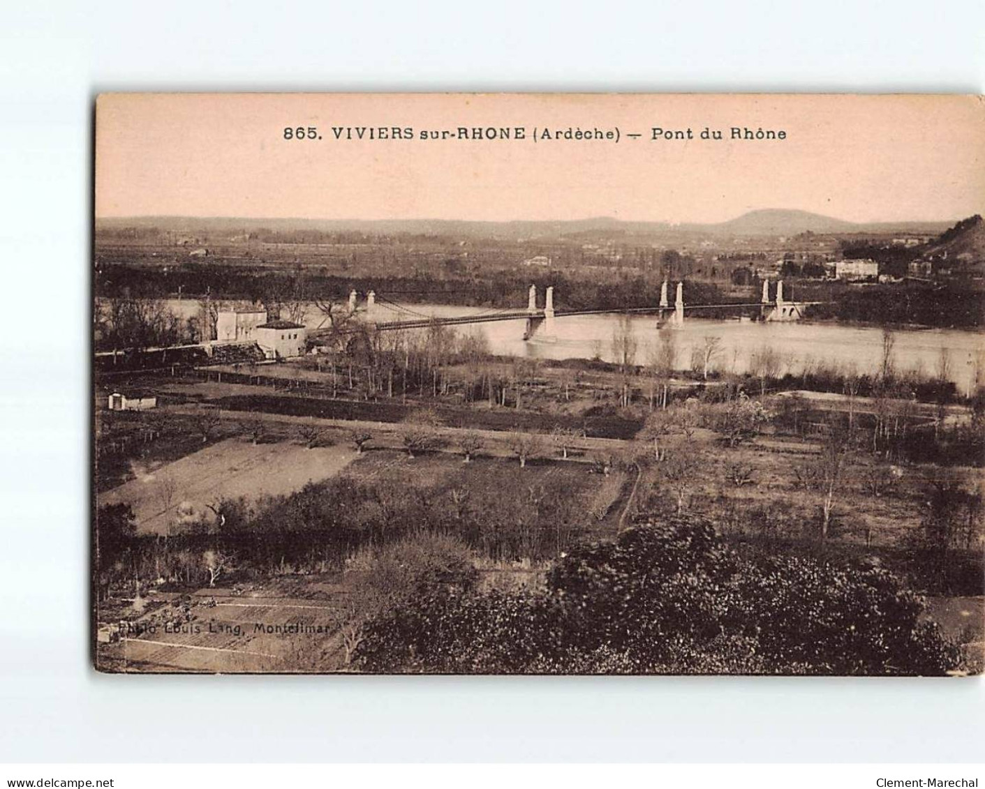 VIVIERS SUR RHONE: Pont Du Rhône - état - Viviers