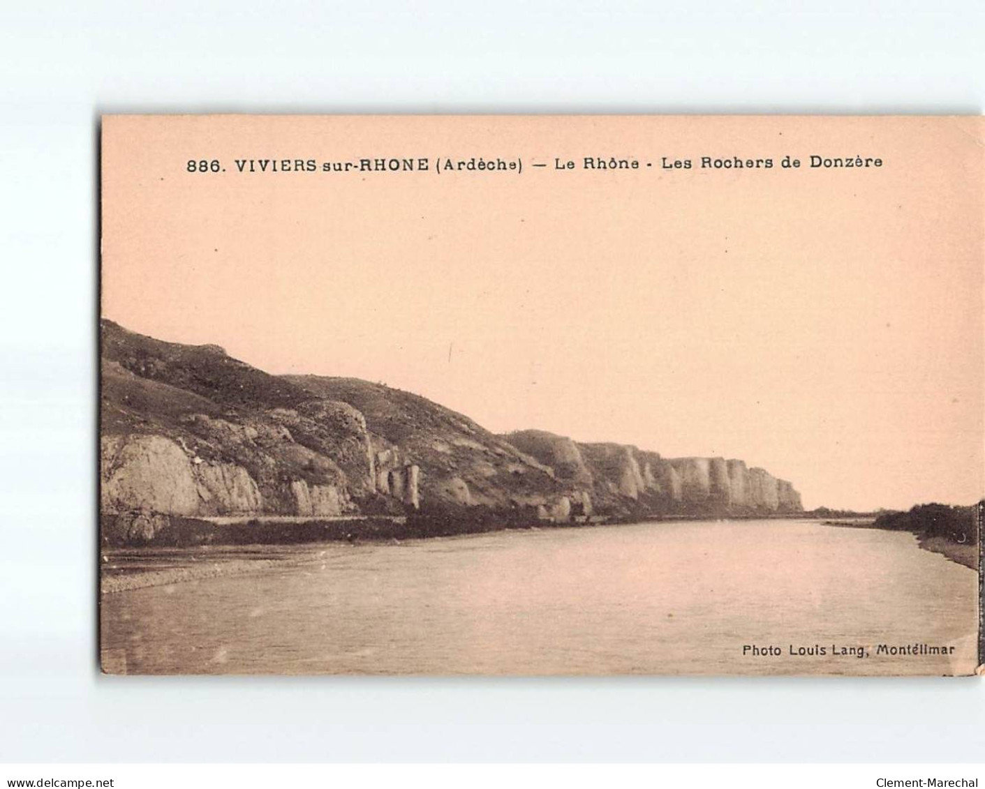 VIVIERS SUR RHONE: Le Rhône, Les Rochers De Donzère - état - Viviers