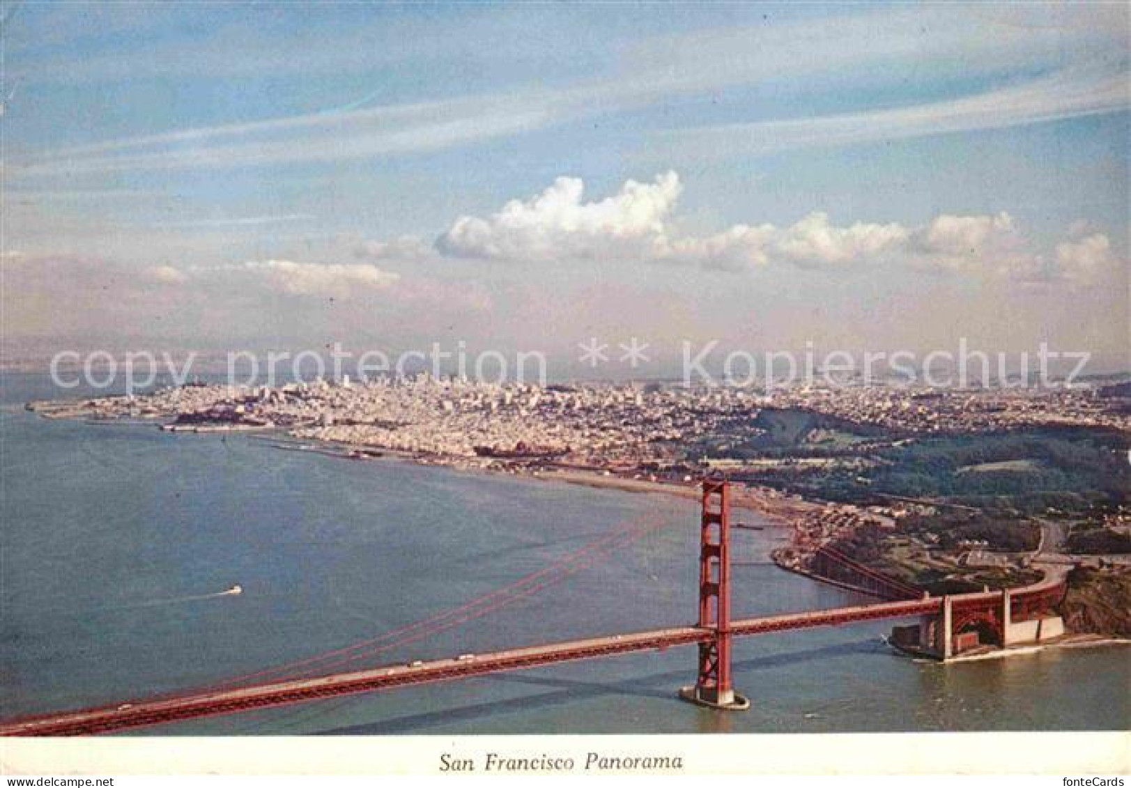 72649288 San_Francisco_California Panorama City And Golden Gate Bridge Aerial Vi - Autres & Non Classés