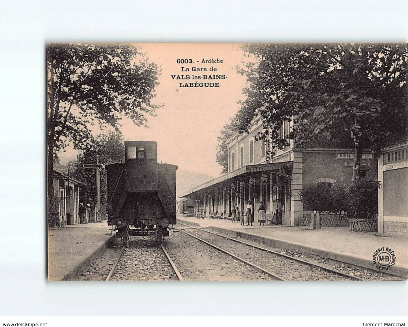 VALS LES BAINS - LABEGUDE: La Gare - Très Bon état - Vals Les Bains