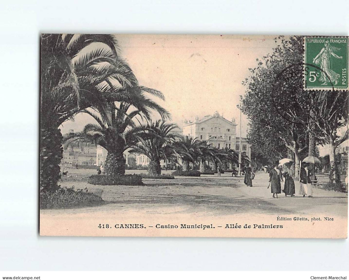 CANNES: Casino Municipal, Allée Des Palmiers - Très Bon état - Cannes