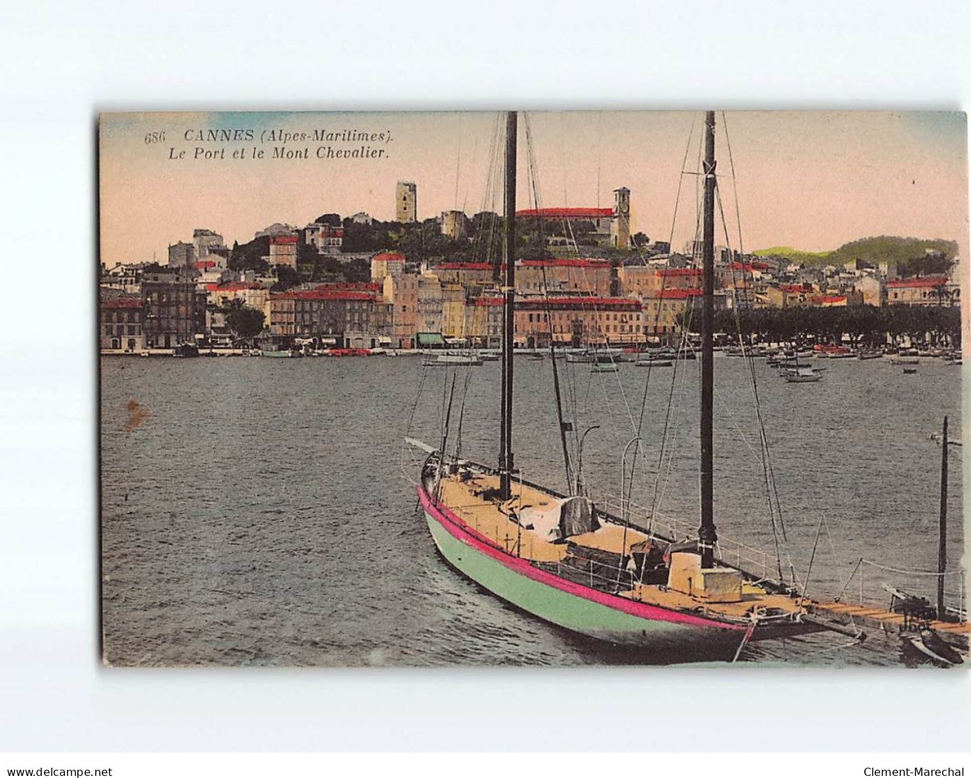 CANNES: Le Port Et Le Mont Chevalier - Très Bon état - Cannes