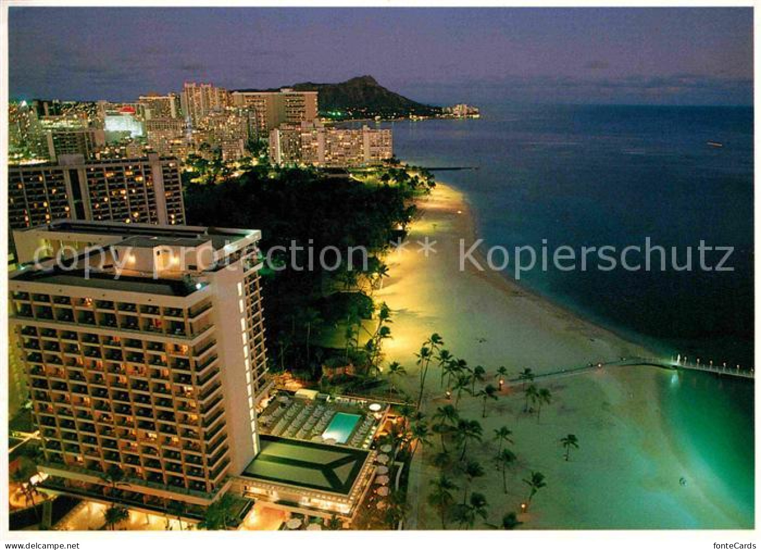 72649007 Honolulu Waikiki Beach Fliegeraufnahme - Andere & Zonder Classificatie