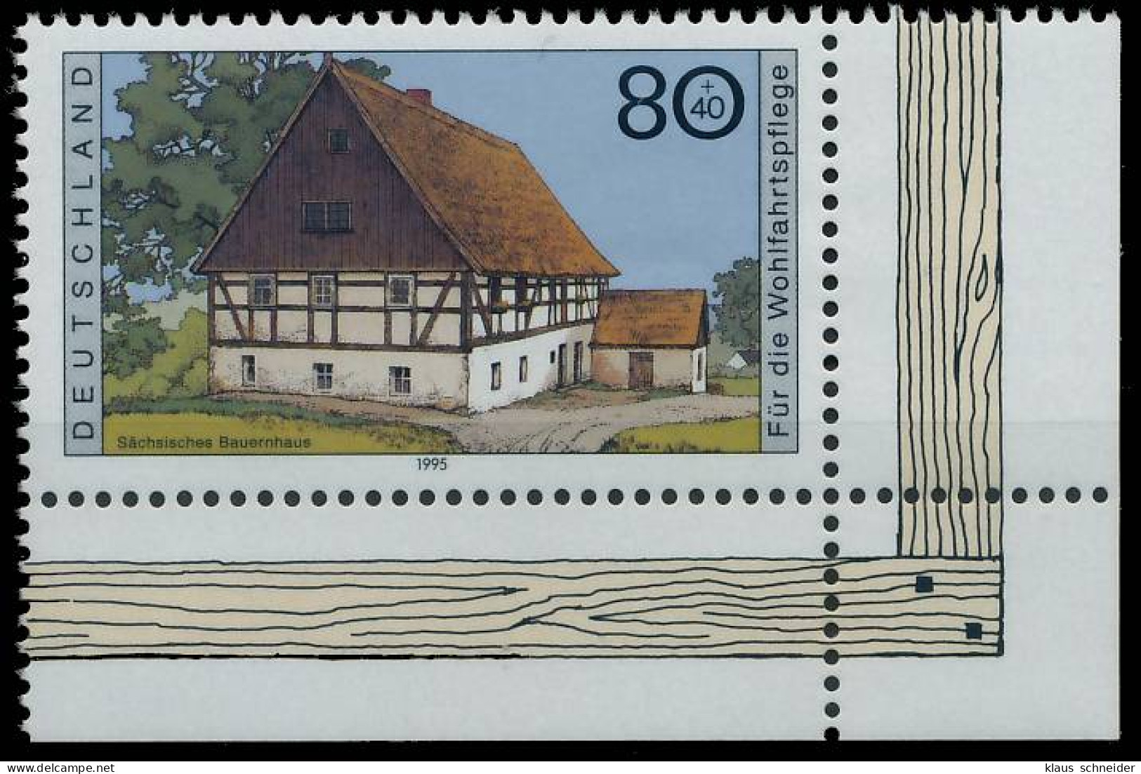 BRD BUND 1995 Nr 1820 Postfrisch ECKE-URE X56AD52 - Unused Stamps