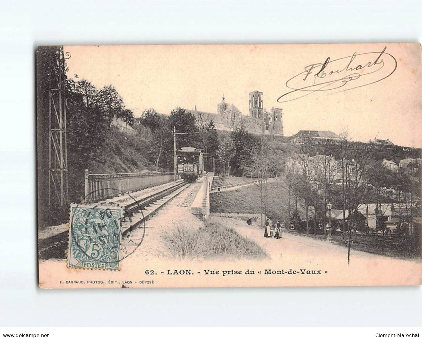 LAON : Vue Prise Du ""Mont De Vaux"" - Très Bon état - Laon