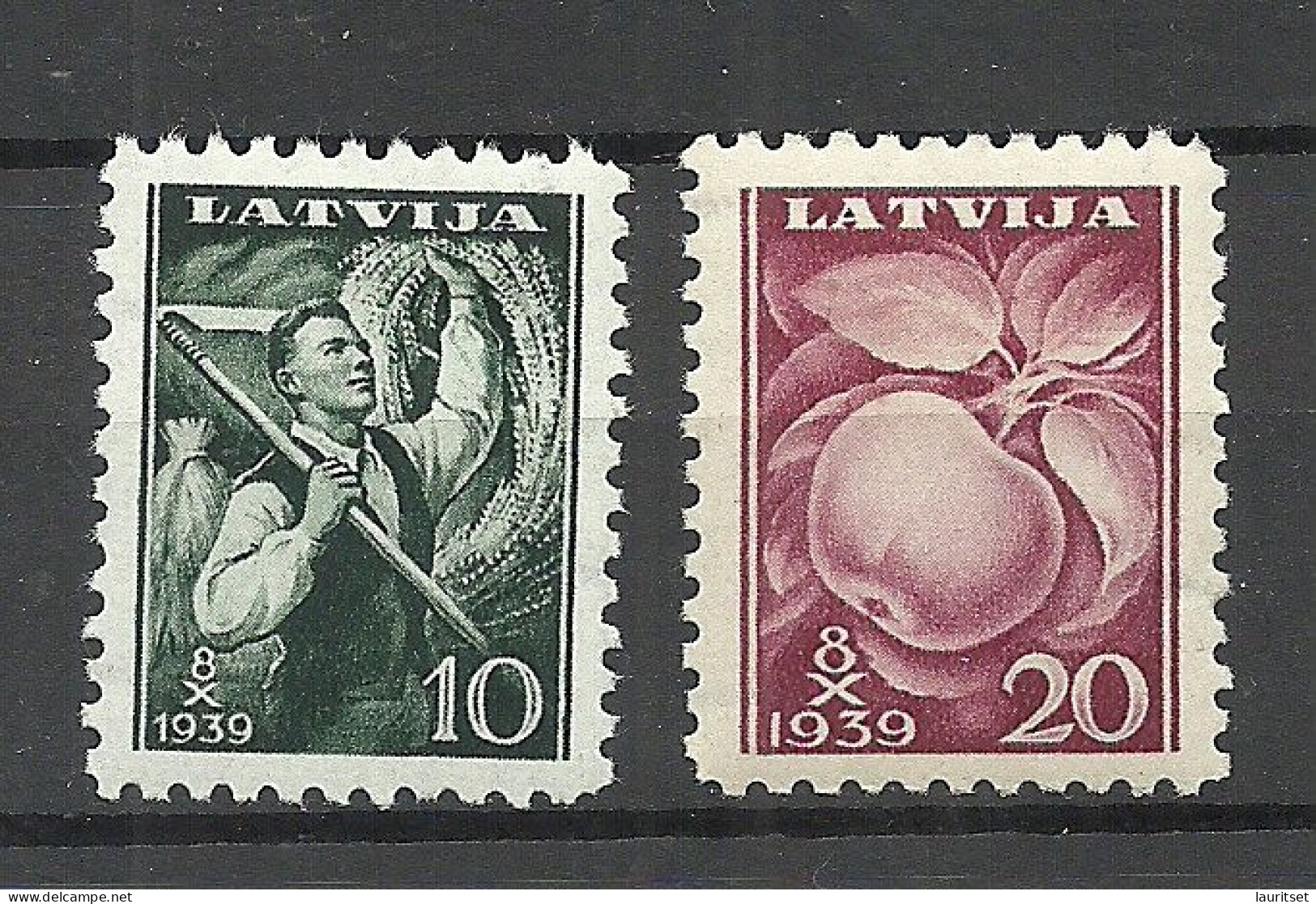 LETTLAND Latvia 1939 Michel 279 - 280 * - Letland