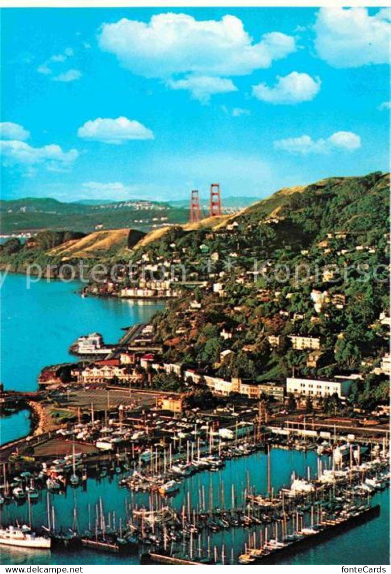 72648902 Sausalito Hafen Fliegeraufnahme Und Golden-Gate-Bridge  - Autres & Non Classés