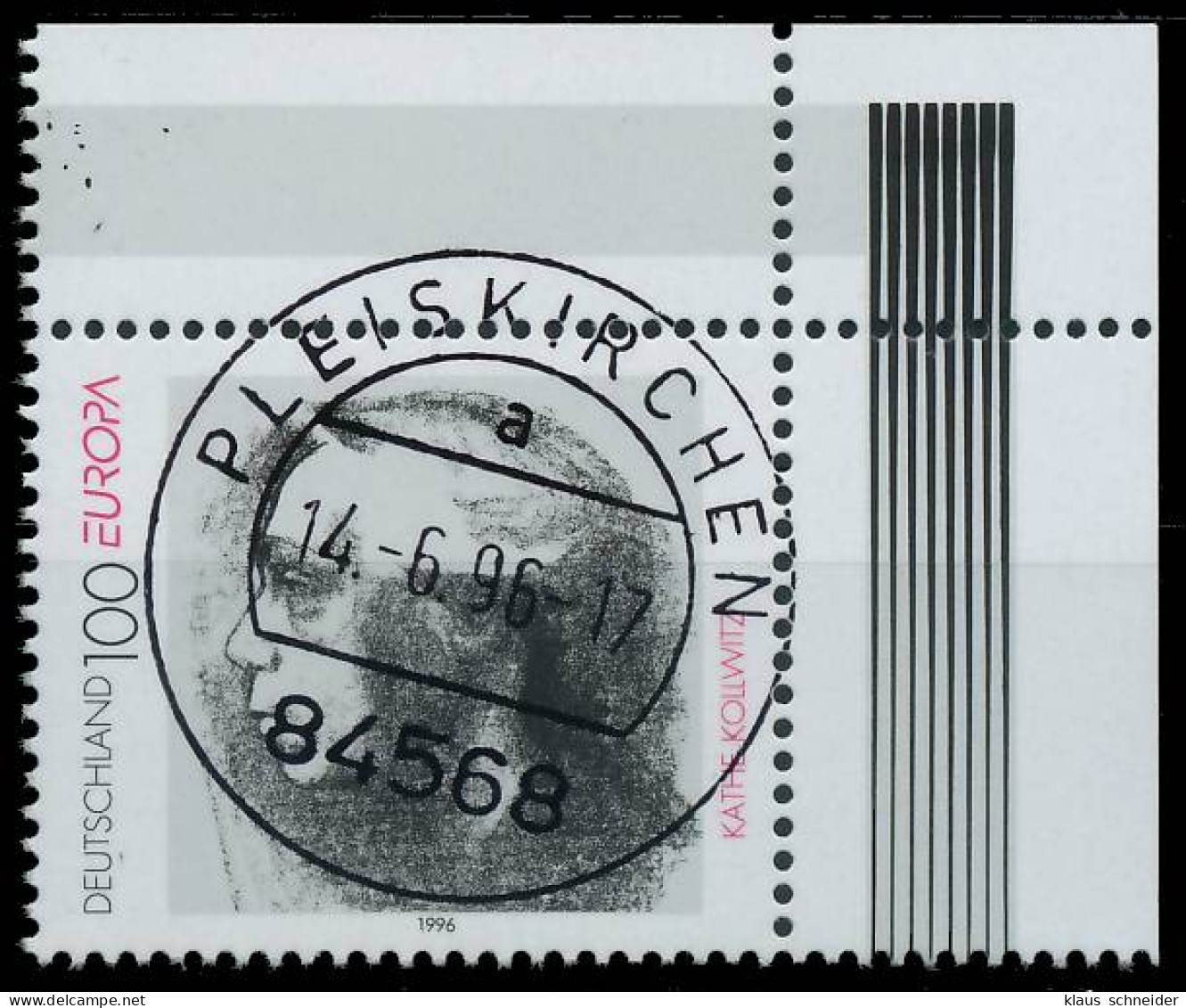 BRD BUND 1996 Nr 1855 Zentrisch Gestempelt ECKE-ORE X56AEC2 - Used Stamps