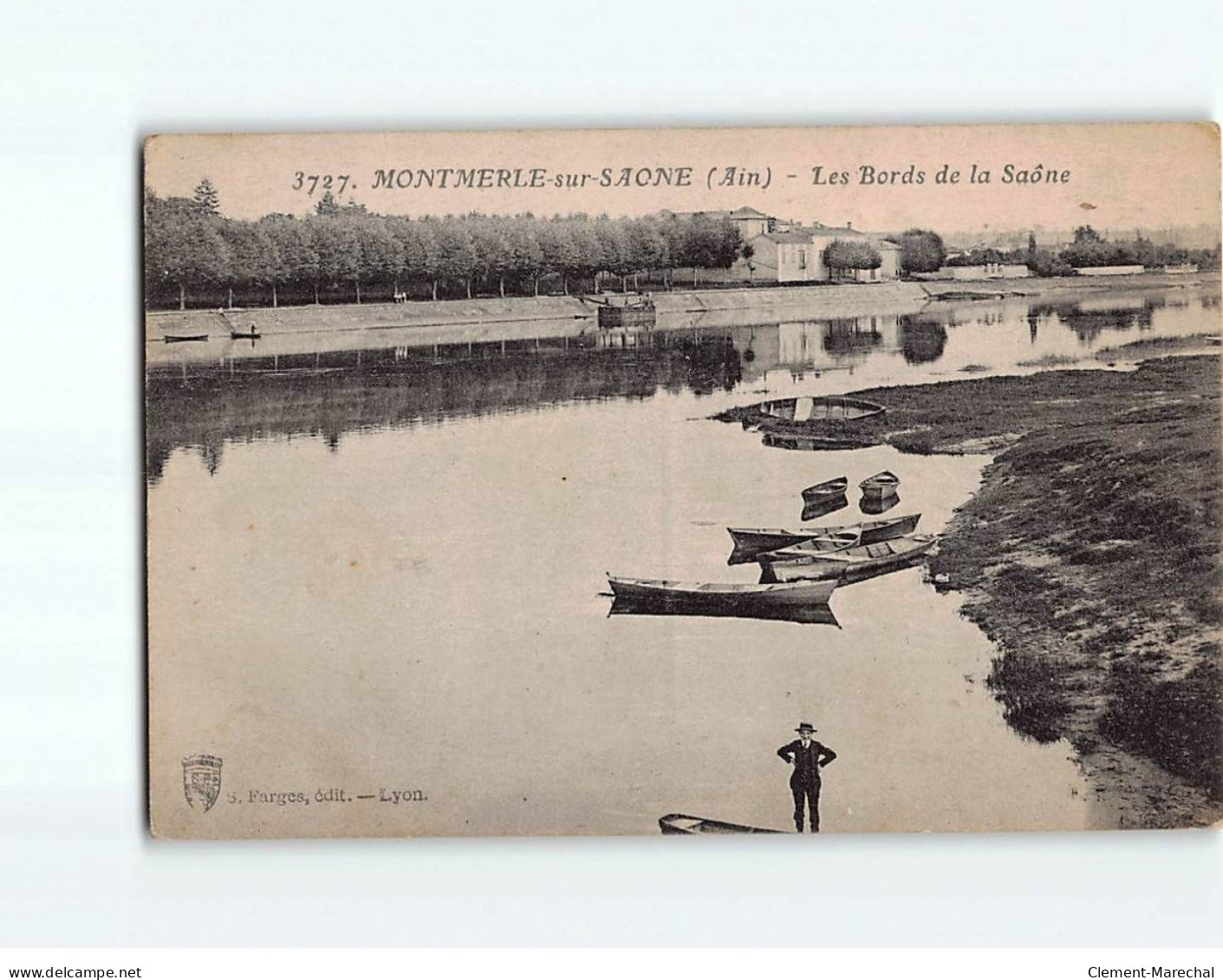 MONTMERLE SUR SAONE : Les Bords De La Saône - Très Bon état - Ohne Zuordnung