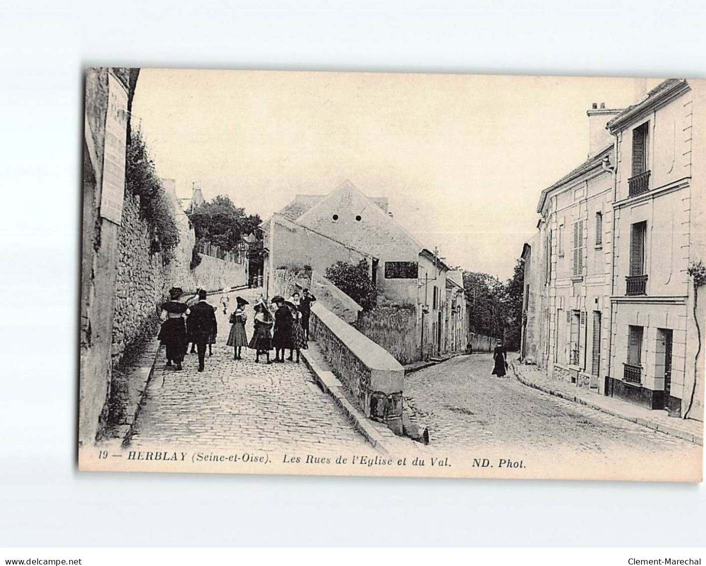 HERBLAY : Les Rues De L'Eglise Et Du Val - Très Bon état - Herblay