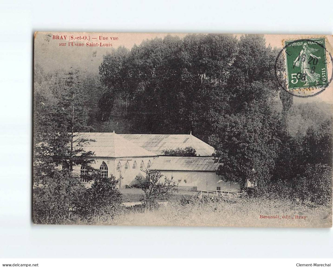 BRAY : Une Vue Sur L'Usine Saint-Louis - Très Bon état - Bray-et-Lû