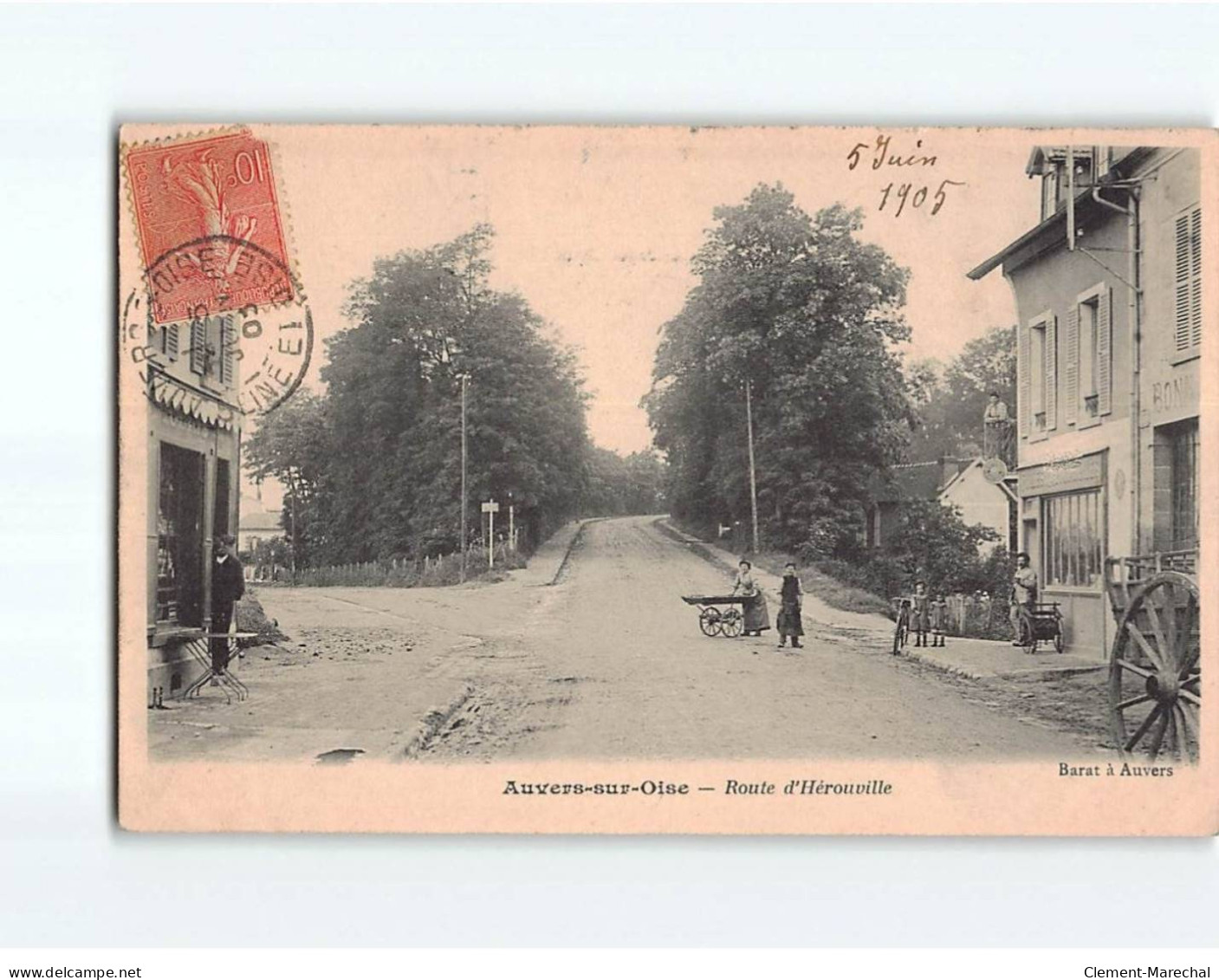 AUVERS SUR OISE : Route D'Hérouville - Très Bon état - Auvers Sur Oise