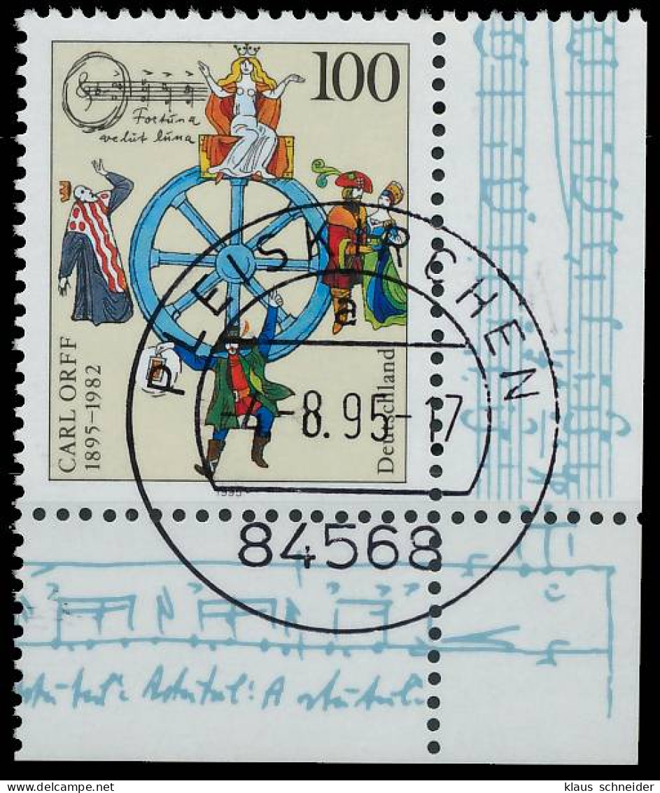 BRD BUND 1995 Nr 1806 Zentrisch Gestempelt ECKE-URE X56AF72 - Used Stamps