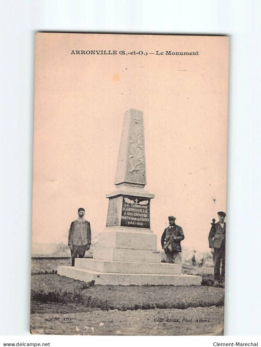 ARRONVILLE : Le Monument - Très Bon état - Sonstige & Ohne Zuordnung