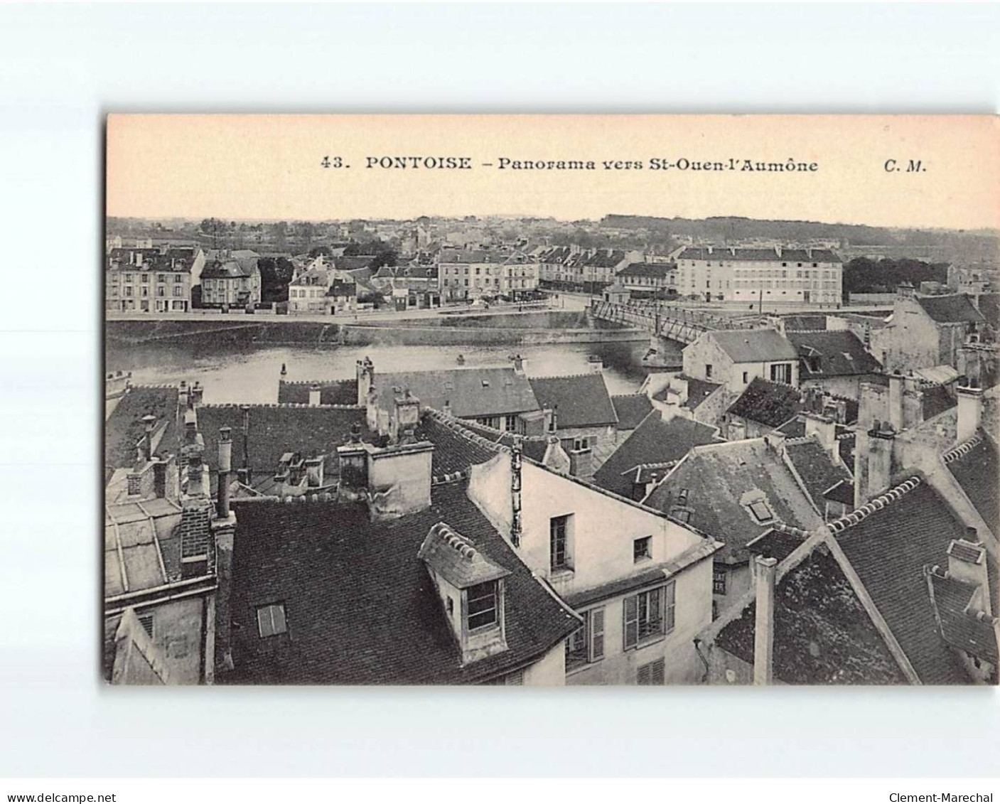 PONTOISE : Panorama Vers Saint-Ouen L'Aumône - Très Bon état - Pontoise