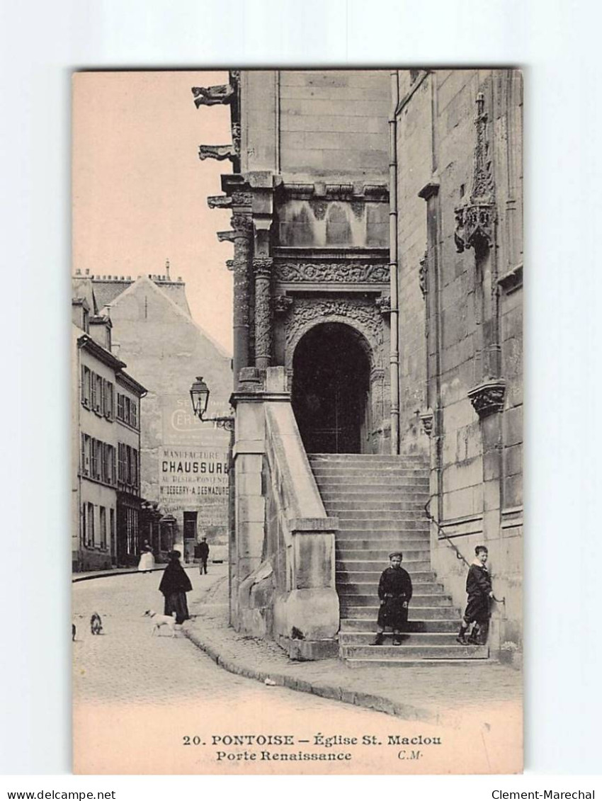 PONTOISE : Eglise Saint-Maclou, Porte Renaissance - Très Bon état - Pontoise