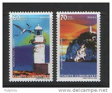 2005 TURKEY LIGHTHOUSES MNH ** - Neufs