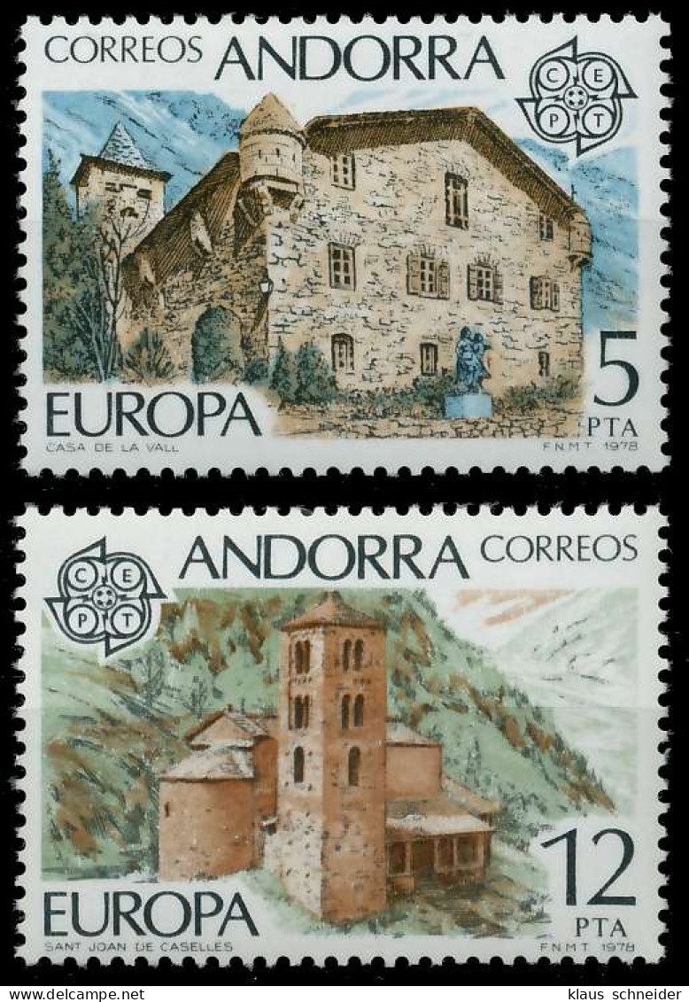 ANDORRA SPANISCHE POST 1970-1979 Nr 115-116 Postfrisch S1A798A - Ungebraucht