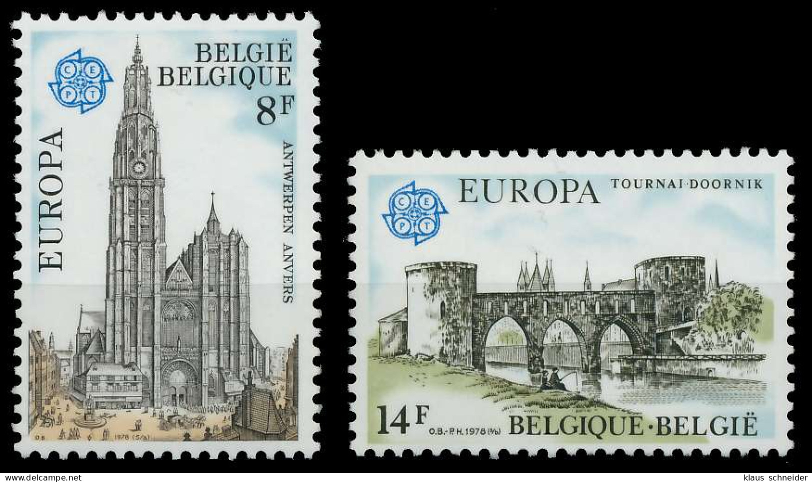 BELGIEN 1978 Nr 1943-1944 Postfrisch X5855AE - Unused Stamps