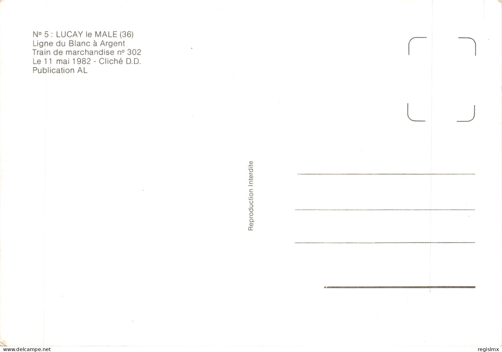 36-LUCAY LE MALE-TRAIN DE MARCHANDISE-N°T568-D/0267 - Sonstige & Ohne Zuordnung
