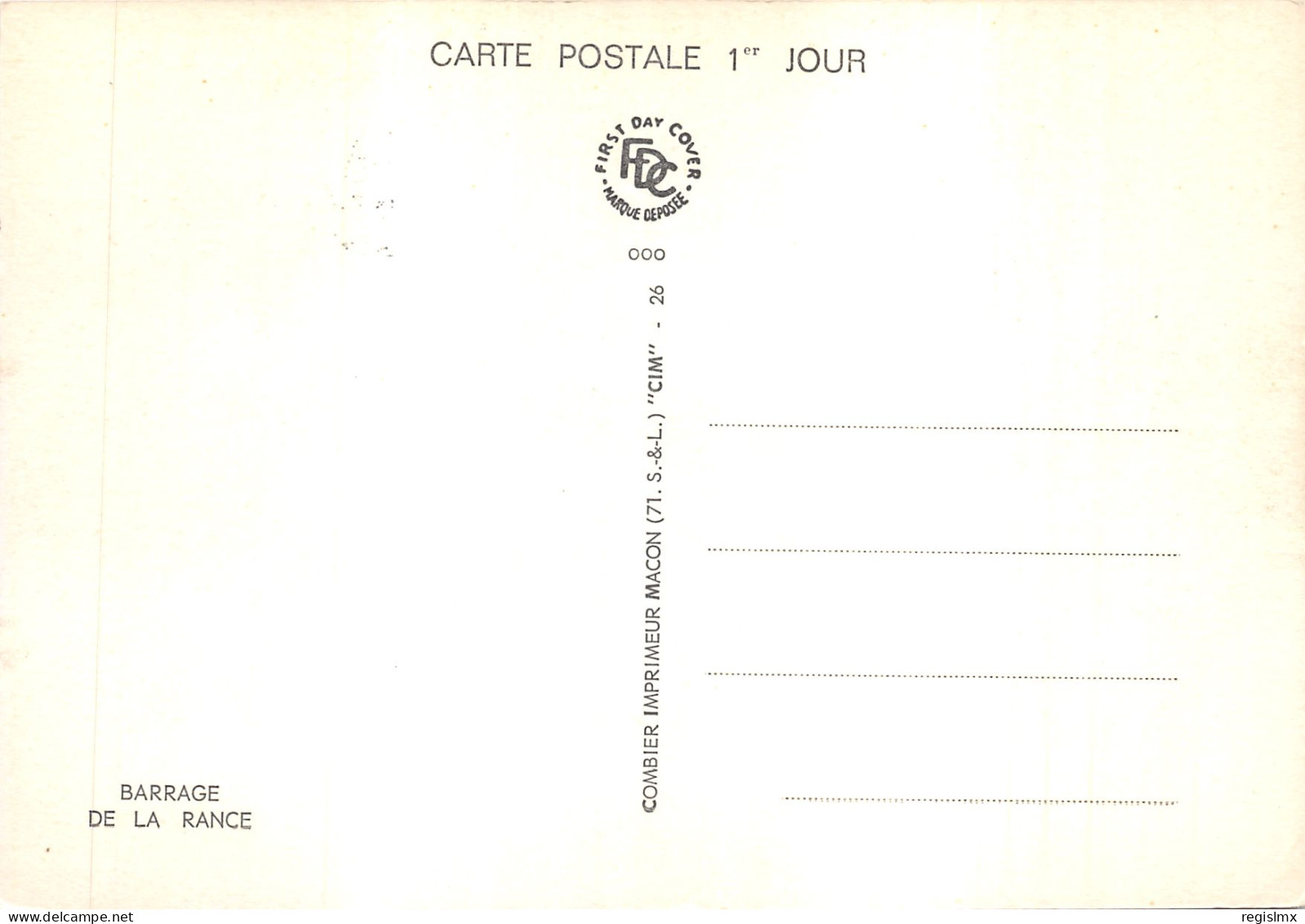 35-BARRAGE DE LA RANCE-N°T568-D/0123 - Other & Unclassified