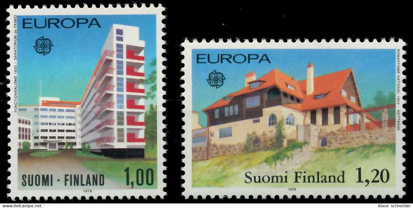 FINNLAND 1978 Nr 825-826 Postfrisch S1A79D2 - Unused Stamps