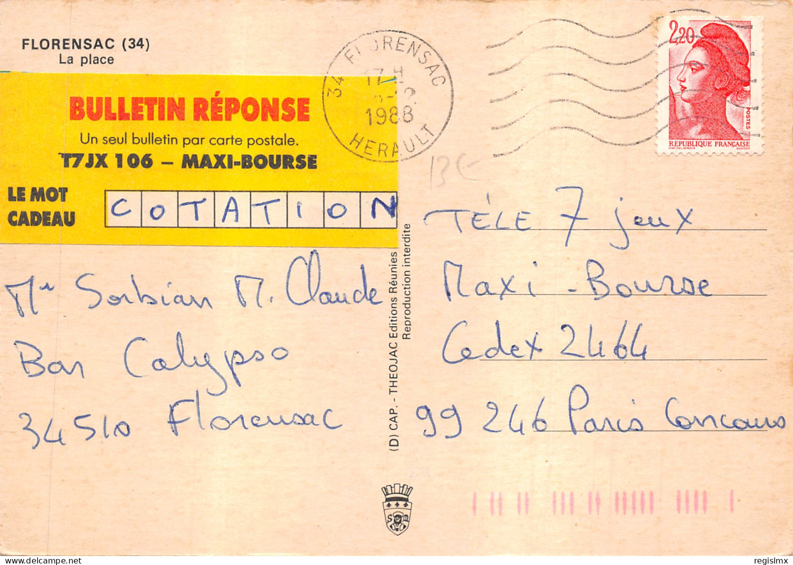 34-FLORENSAC-N°T568-C/0335 - Other & Unclassified