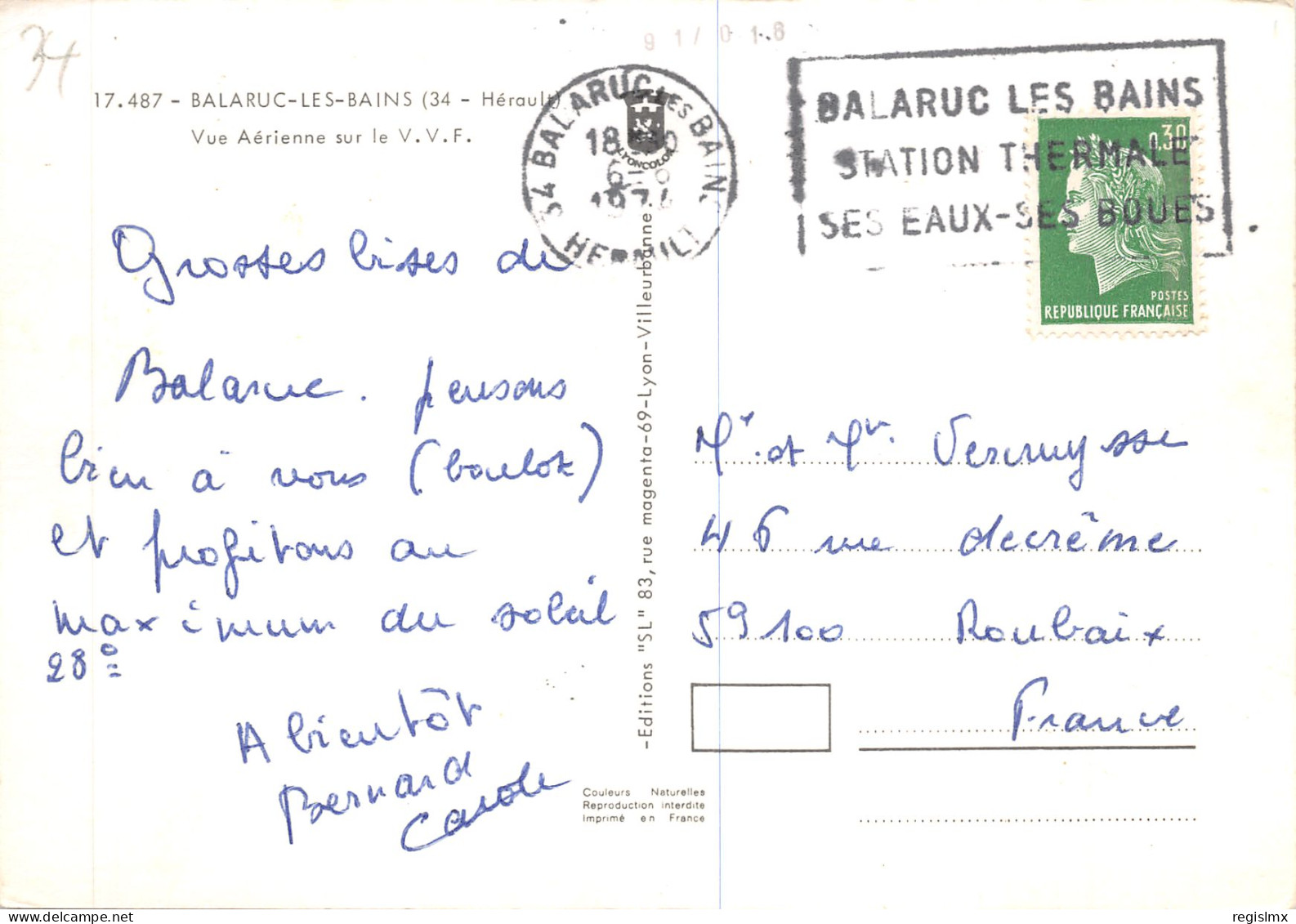 34-BALARUC LES BAINS-N°T568-C/0261 - Sonstige & Ohne Zuordnung