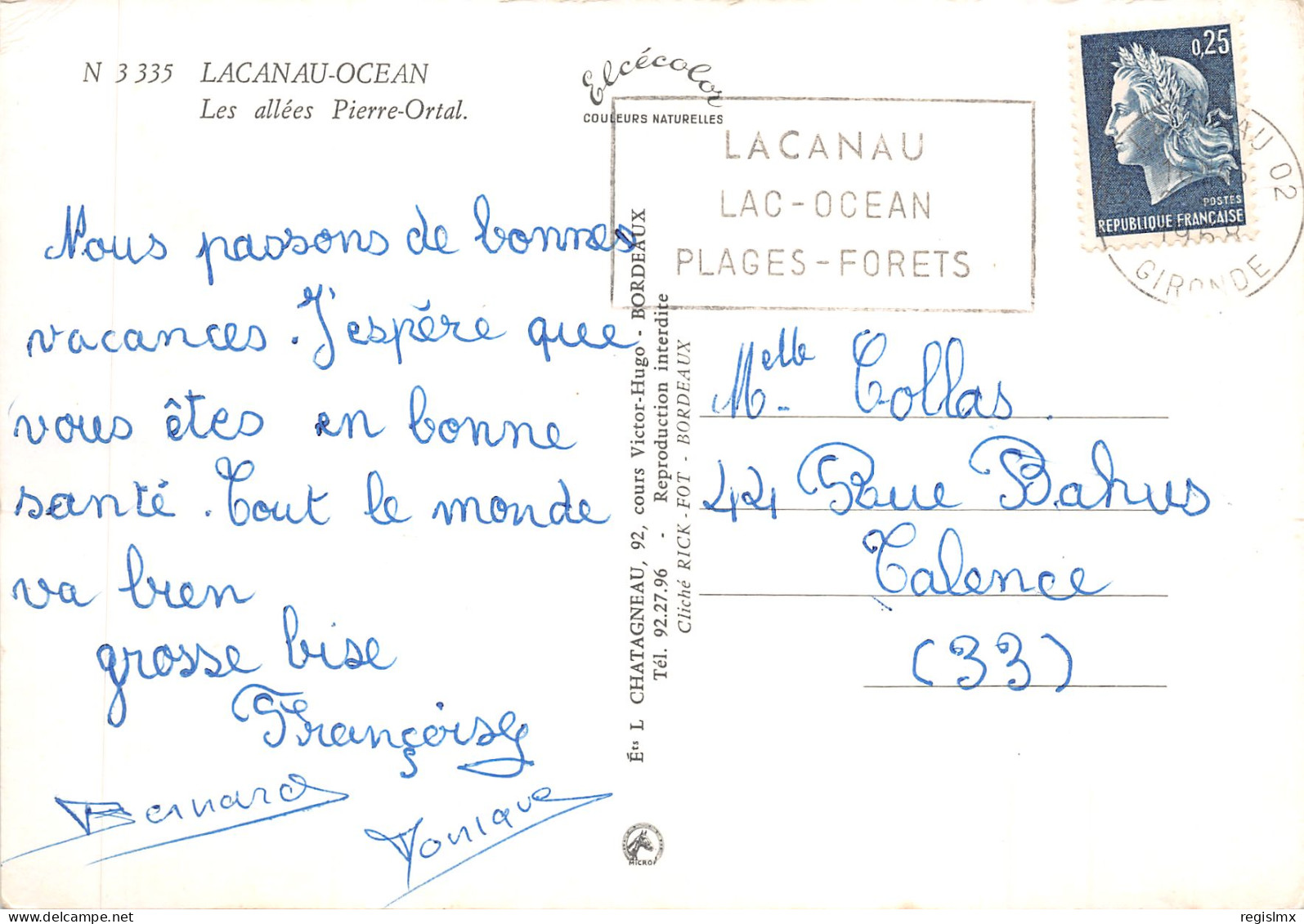 33-LACANAU OCEAN-N°T568-C/0205 - Autres & Non Classés