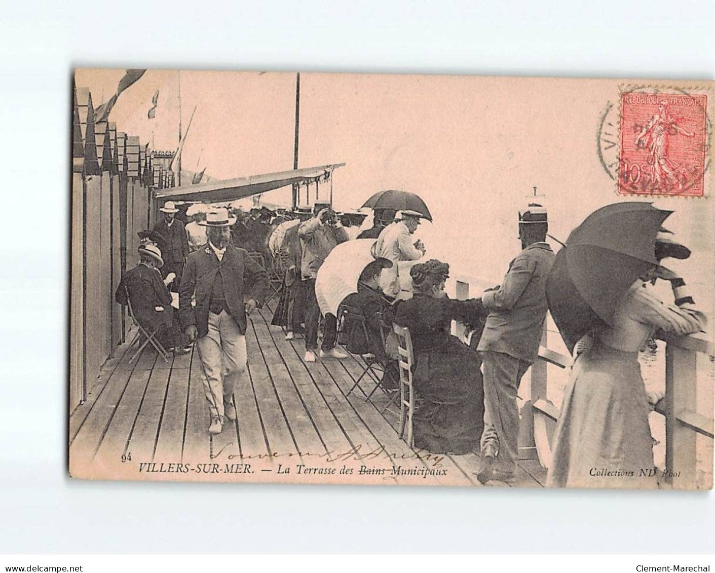 VILLERS-SUR-MER : La Terrasse Des Bains Municipaux - Très Bon état - Villers Sur Mer