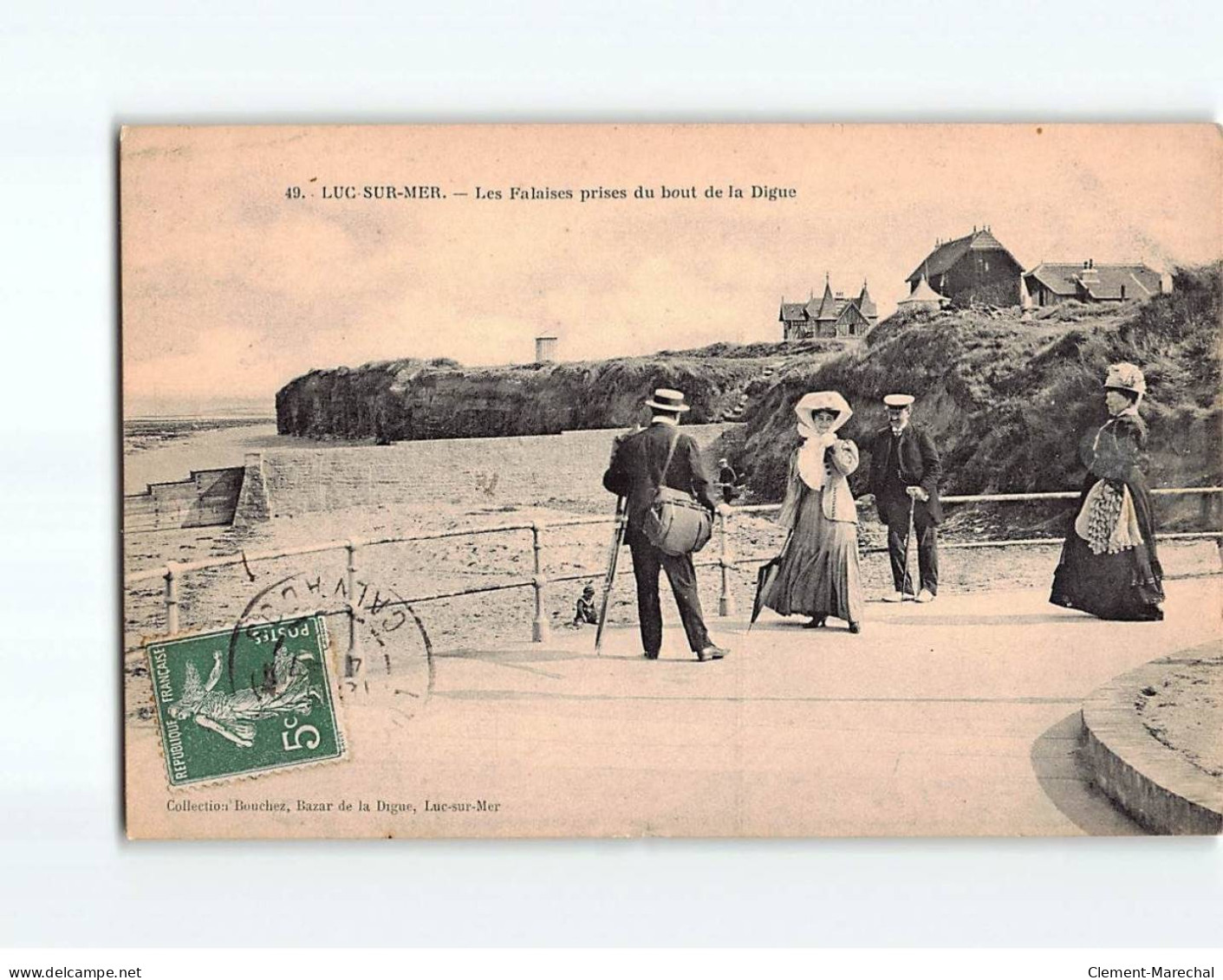 LUC SUR MER : Les Falaises Prises Du Bout De La Digue - Très Bon état - Luc Sur Mer