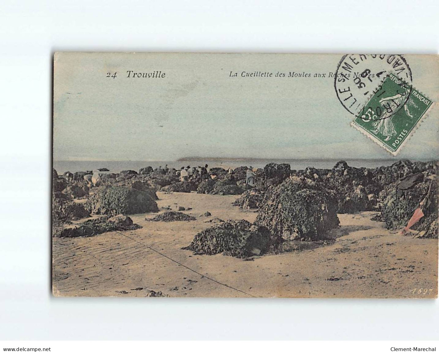 TROUVILLE : La Cueillette Des Moules Aux Roches Noires - Très Bon état - Trouville