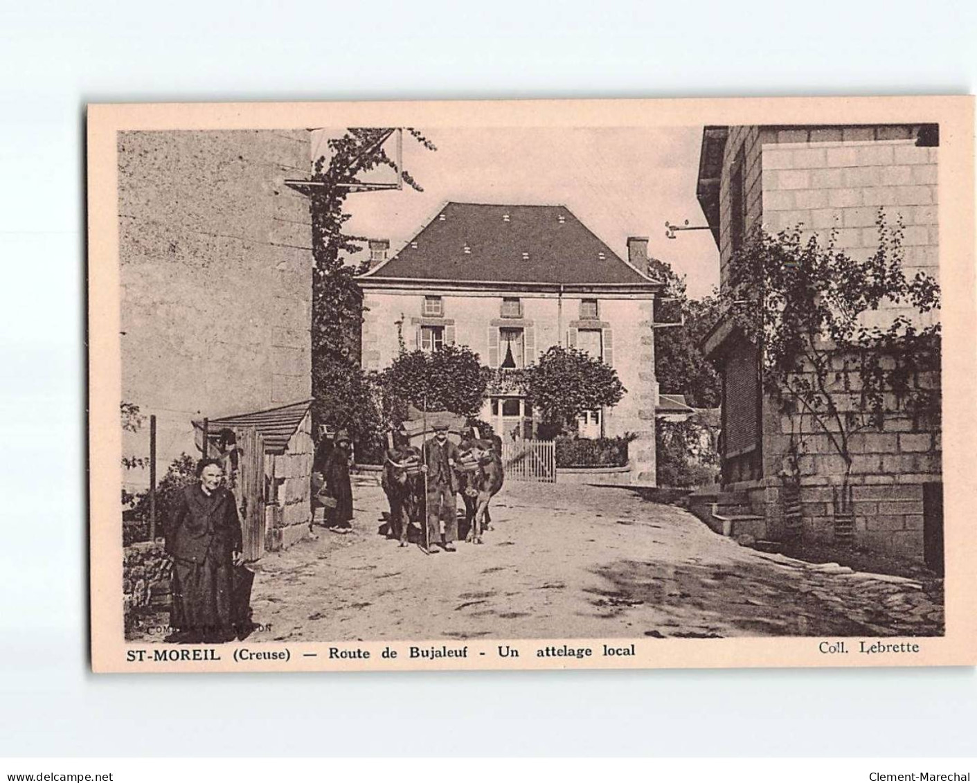 SAINT MOREIL : Route De Bujaleuf, Un Attelage Local - Très Bon état - Andere & Zonder Classificatie