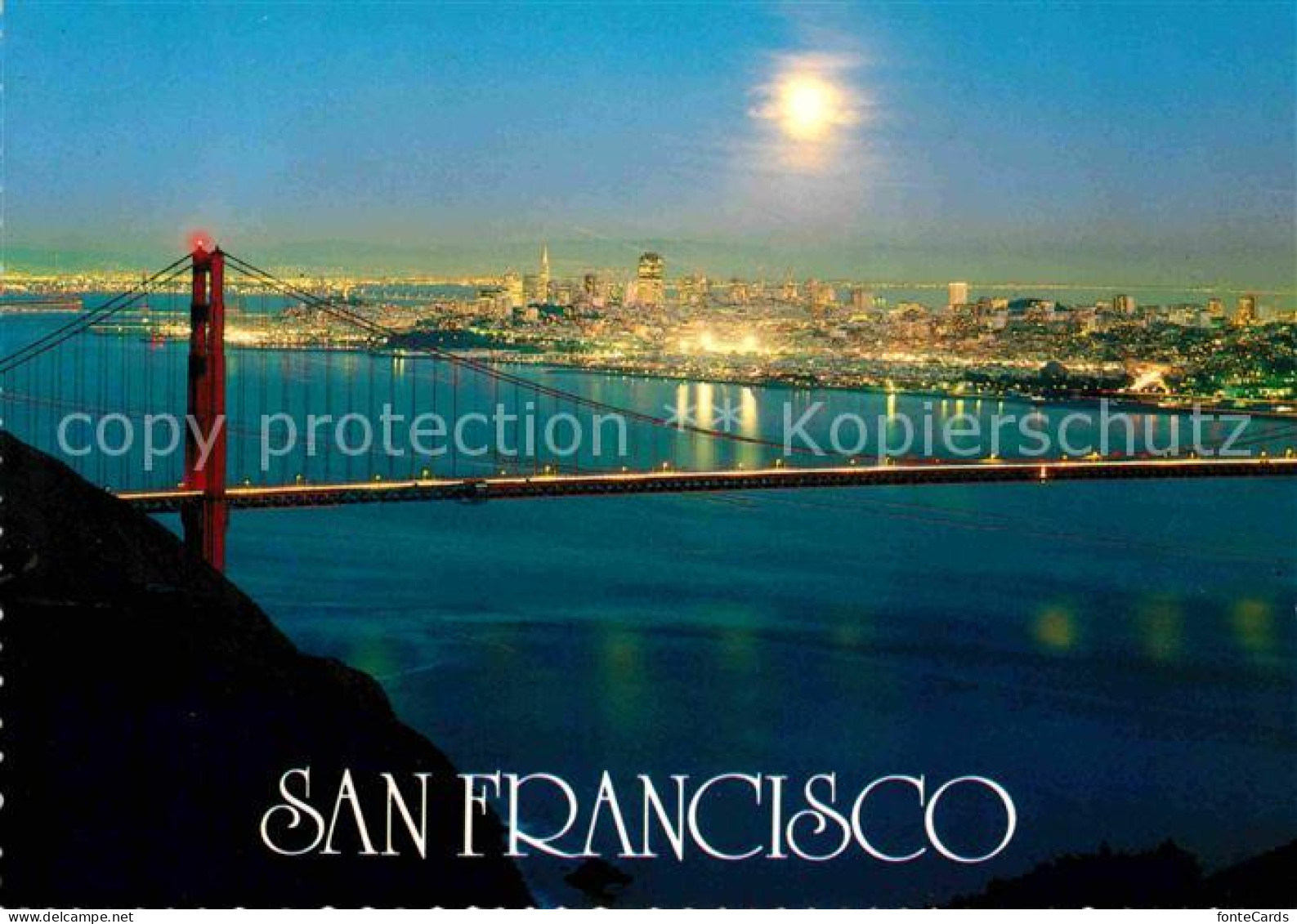 72639092 San_Francisco_California A Moonlight Night - Autres & Non Classés