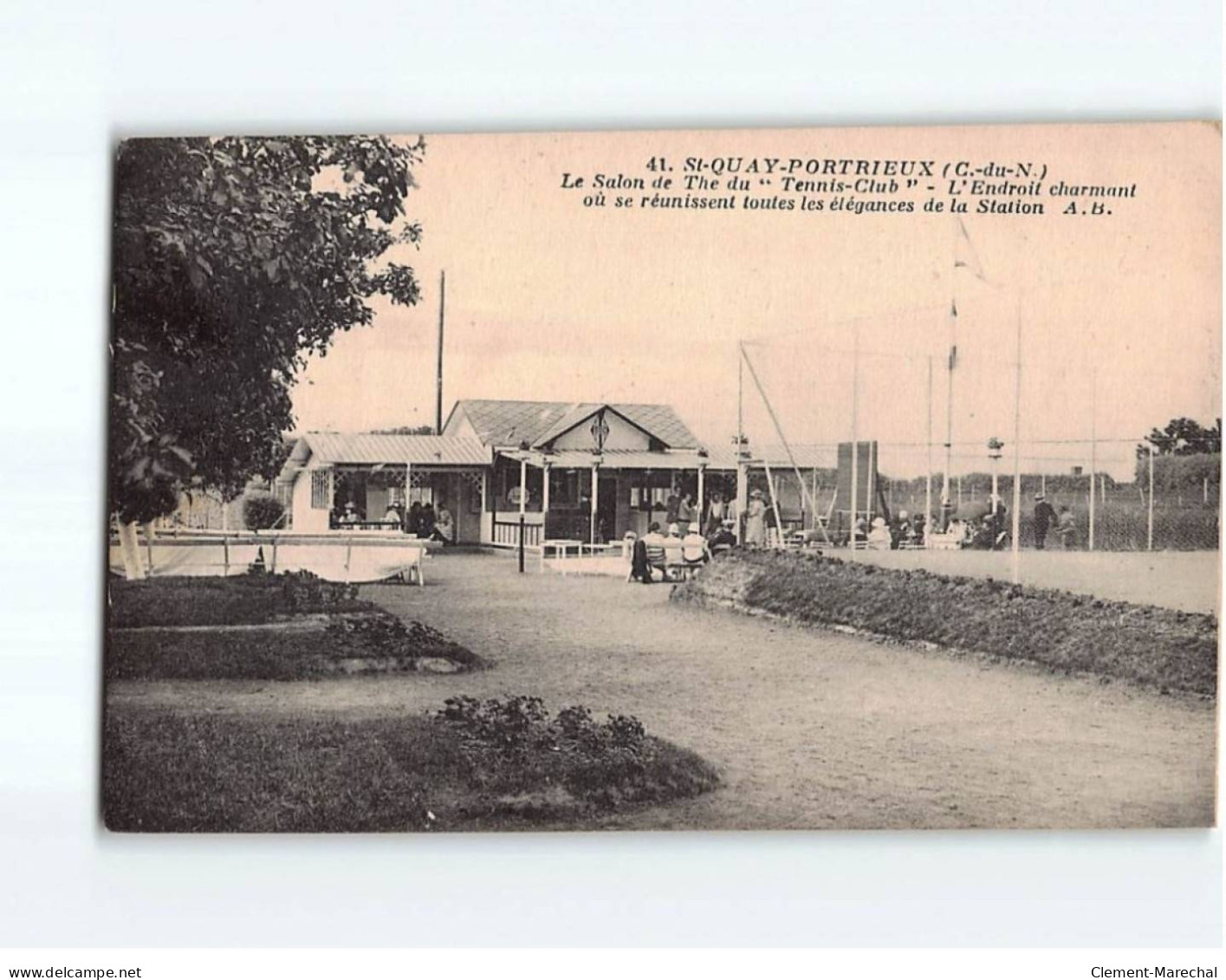 SAINT QUAY PORTRIEUX : Le Salon De Thé Du ""Tennis-Club"" - état - Saint-Quay-Portrieux