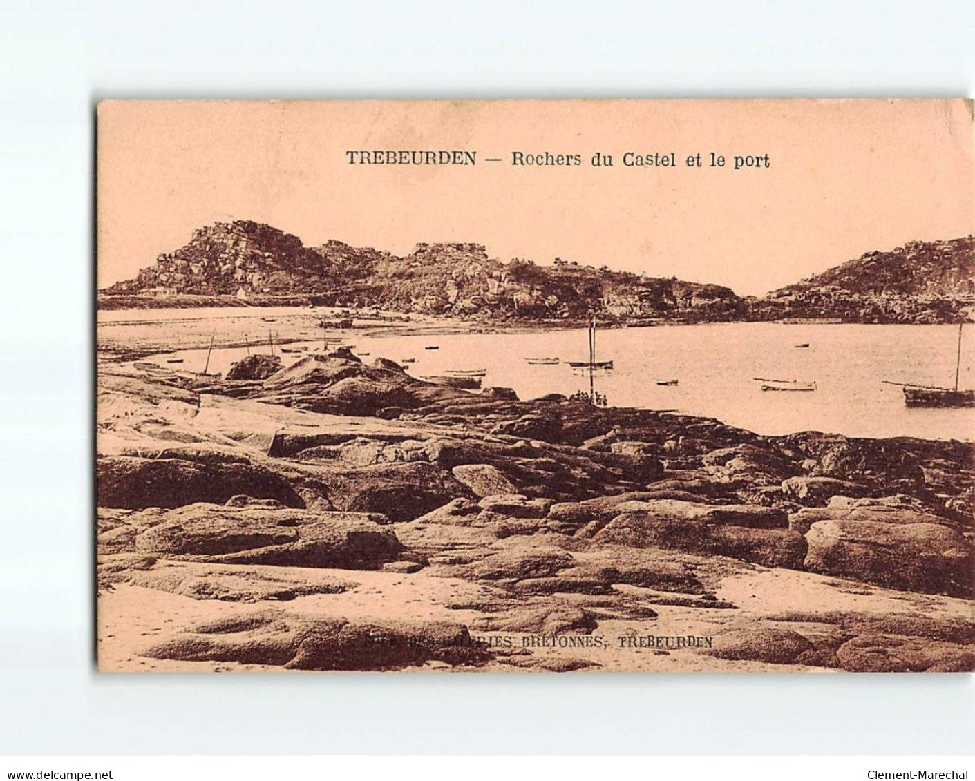 TREBEURDEN : Rochers Du Castel Et Le Port - état - Trébeurden