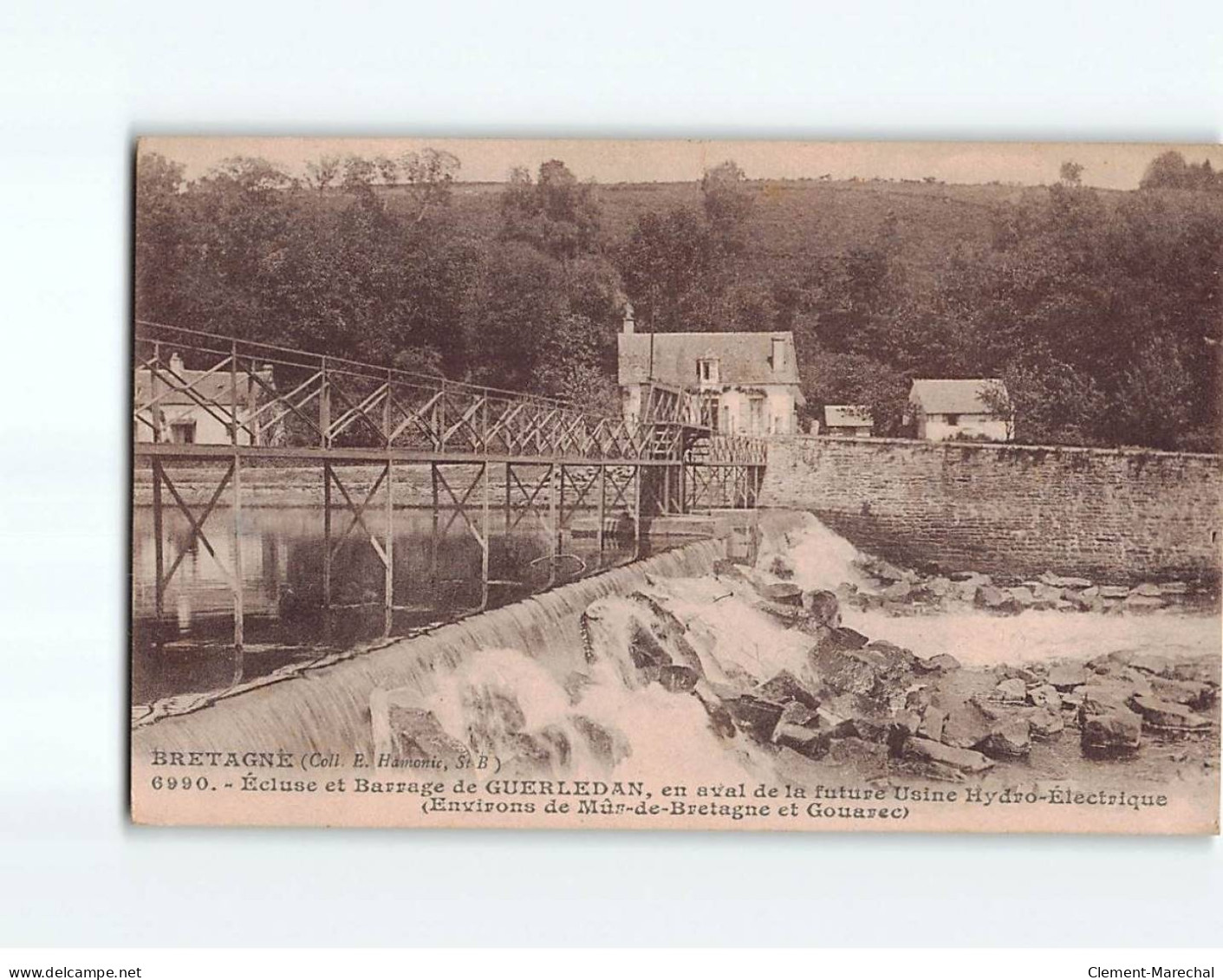 GUERLEDAN : Ecluse Et Barrage - Très Bon état - Andere & Zonder Classificatie