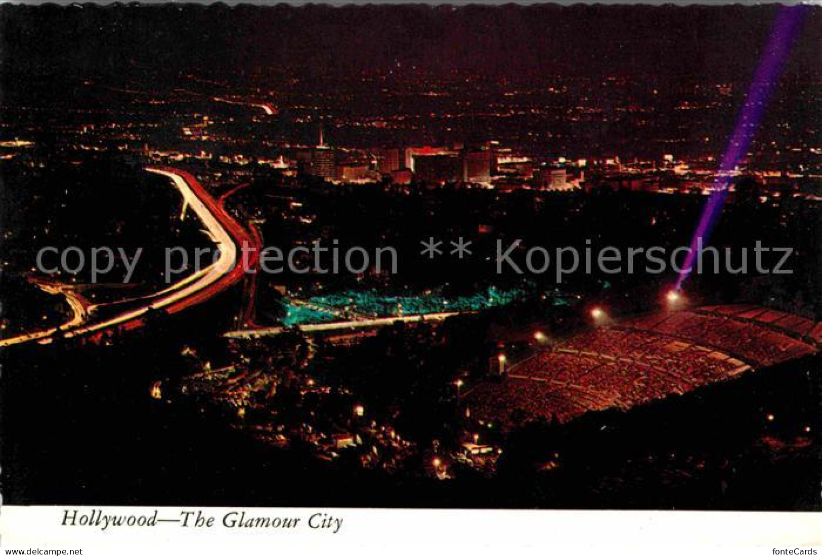 72639087 Hollywood California Night View From Mulholland Drive Hollywood Califor - Otros & Sin Clasificación