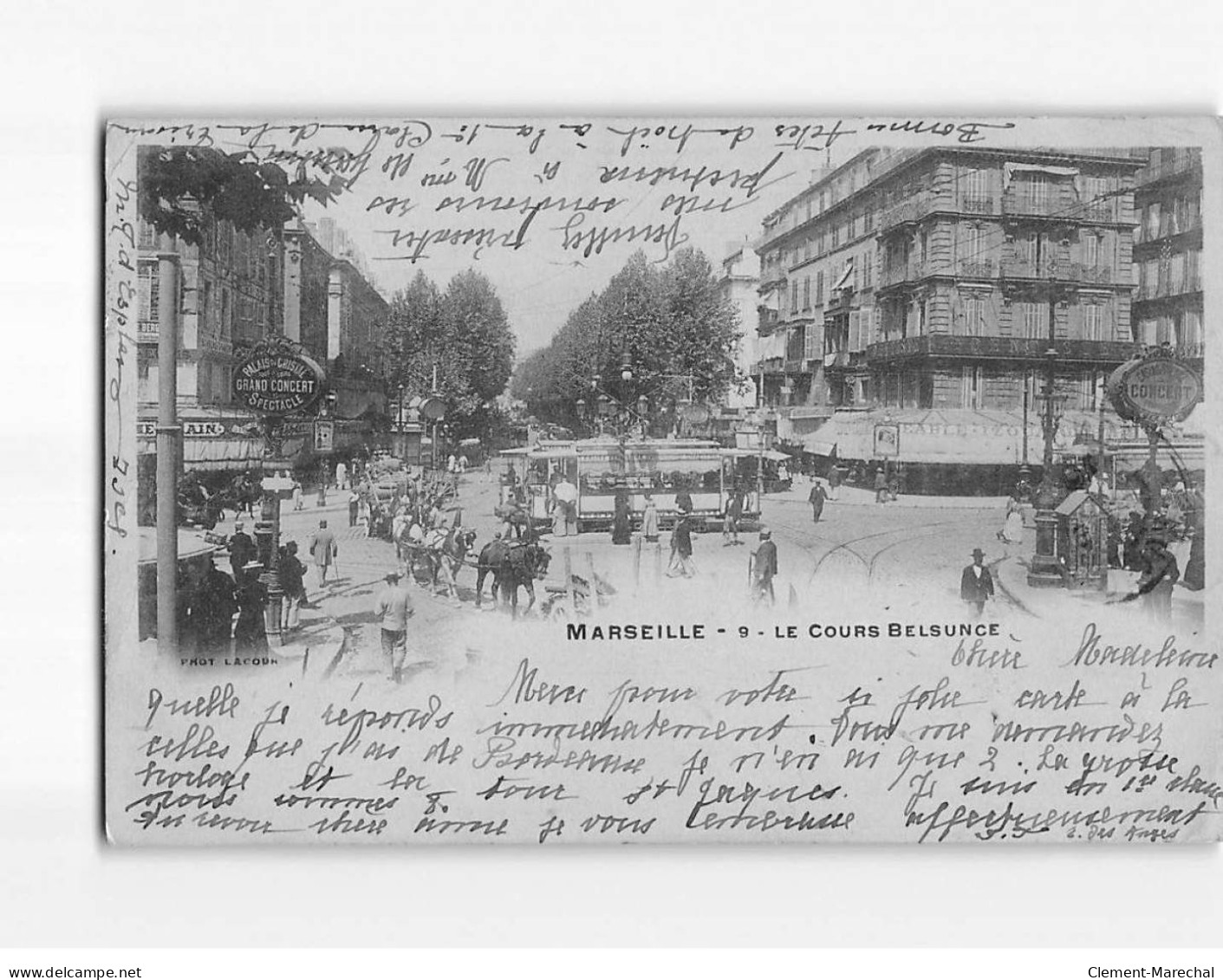 MARSEILLE : Le Cours Belsunce - état - Ohne Zuordnung