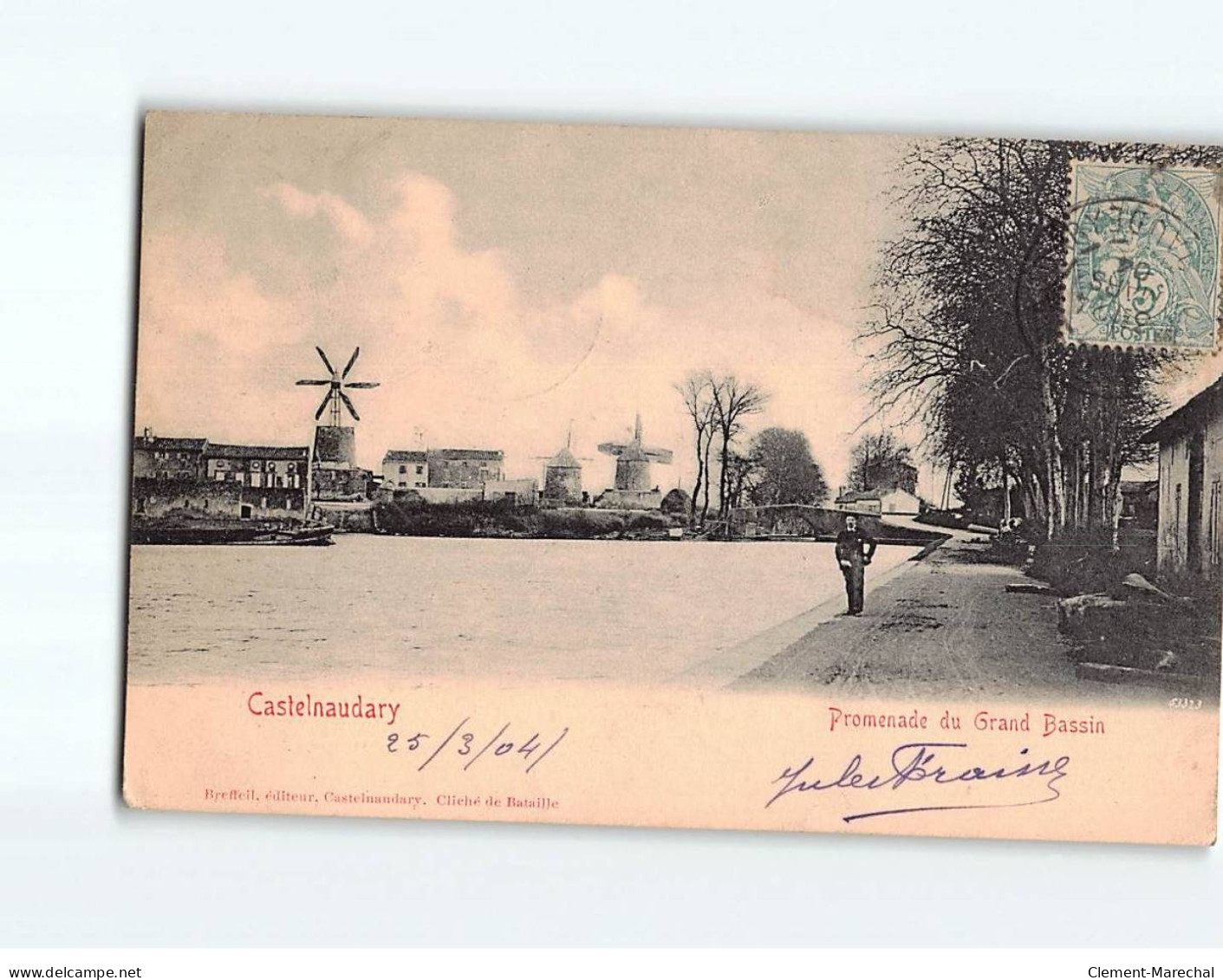 CASTELNAUDARY : Promenade Du Grand Bassin - état - Castelnaudary