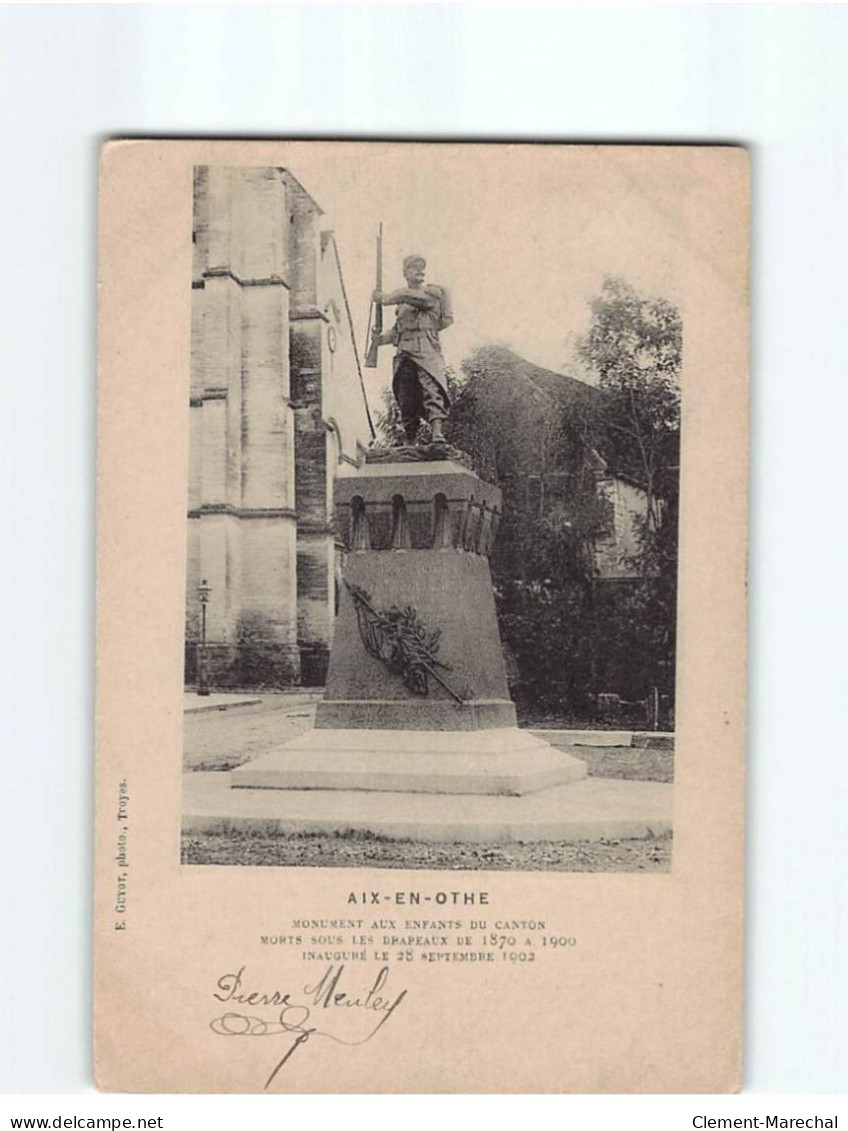 AIX EN OTHE : Monument Aux Enfant Du Canton - état - Other & Unclassified