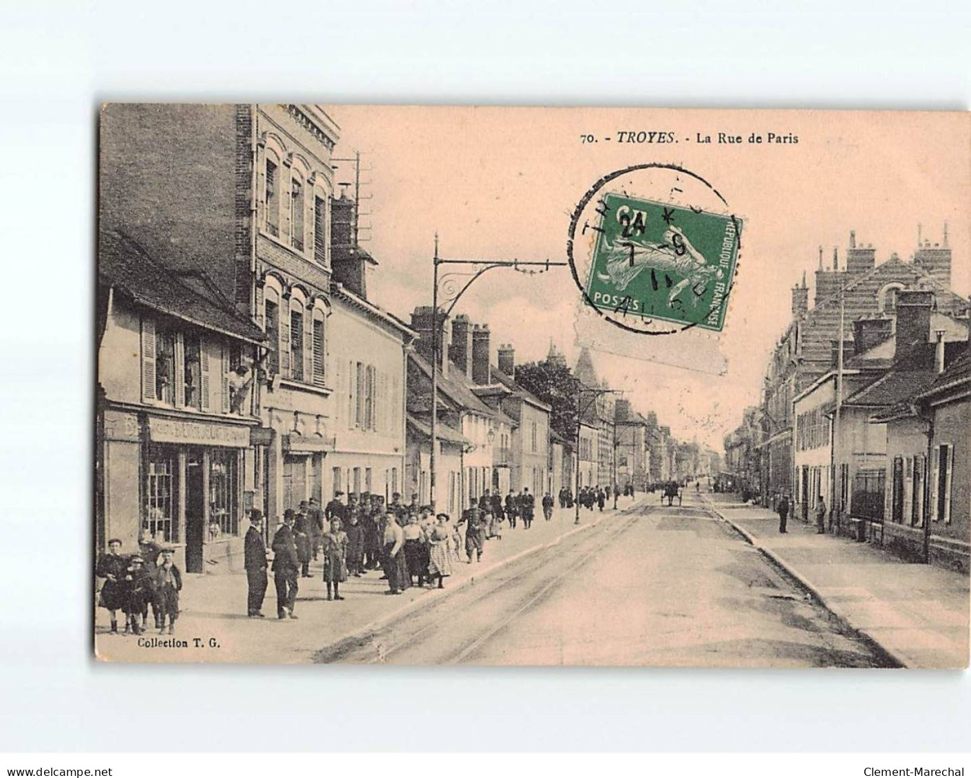 TROYES: La Rue De Paris - Très Bon état - Troyes