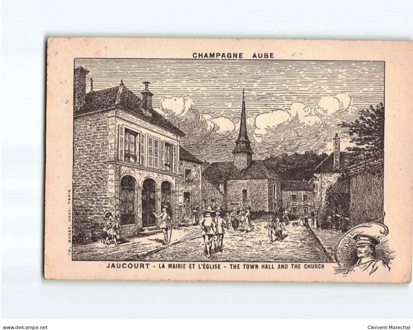 JAUCOURT: La Mairie Et L'Eglise - Très Bon état - Other & Unclassified