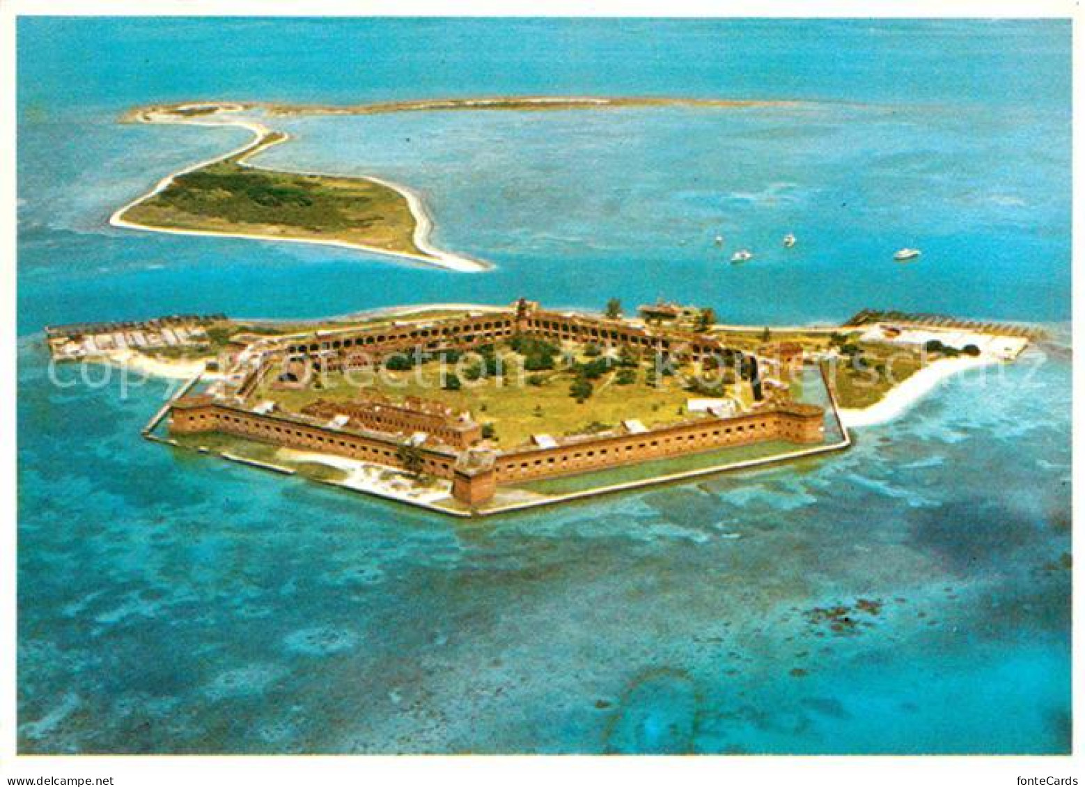 72638151 Key_West Fort Jefferson Dry Tortugas Fliegeraufnahme - Altri & Non Classificati