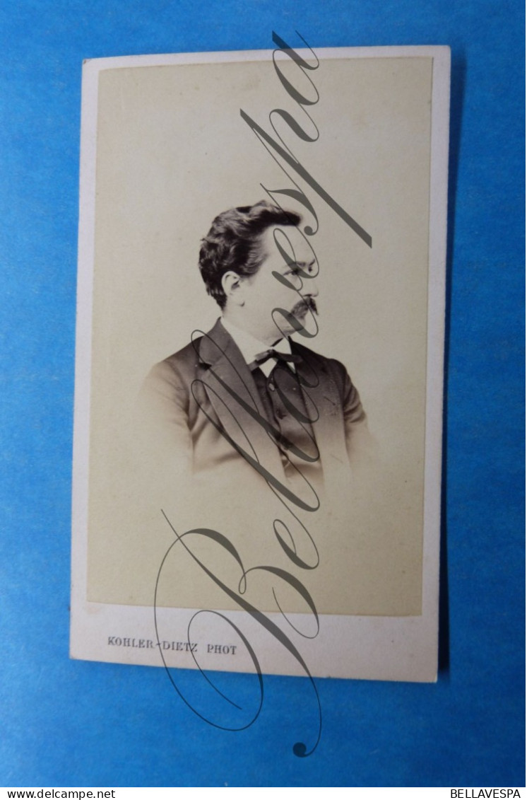 C.D.V. Carte De Visite. Atelier Portret Photo KOHLER-DIETZ  Mulhouse - Persone Identificate